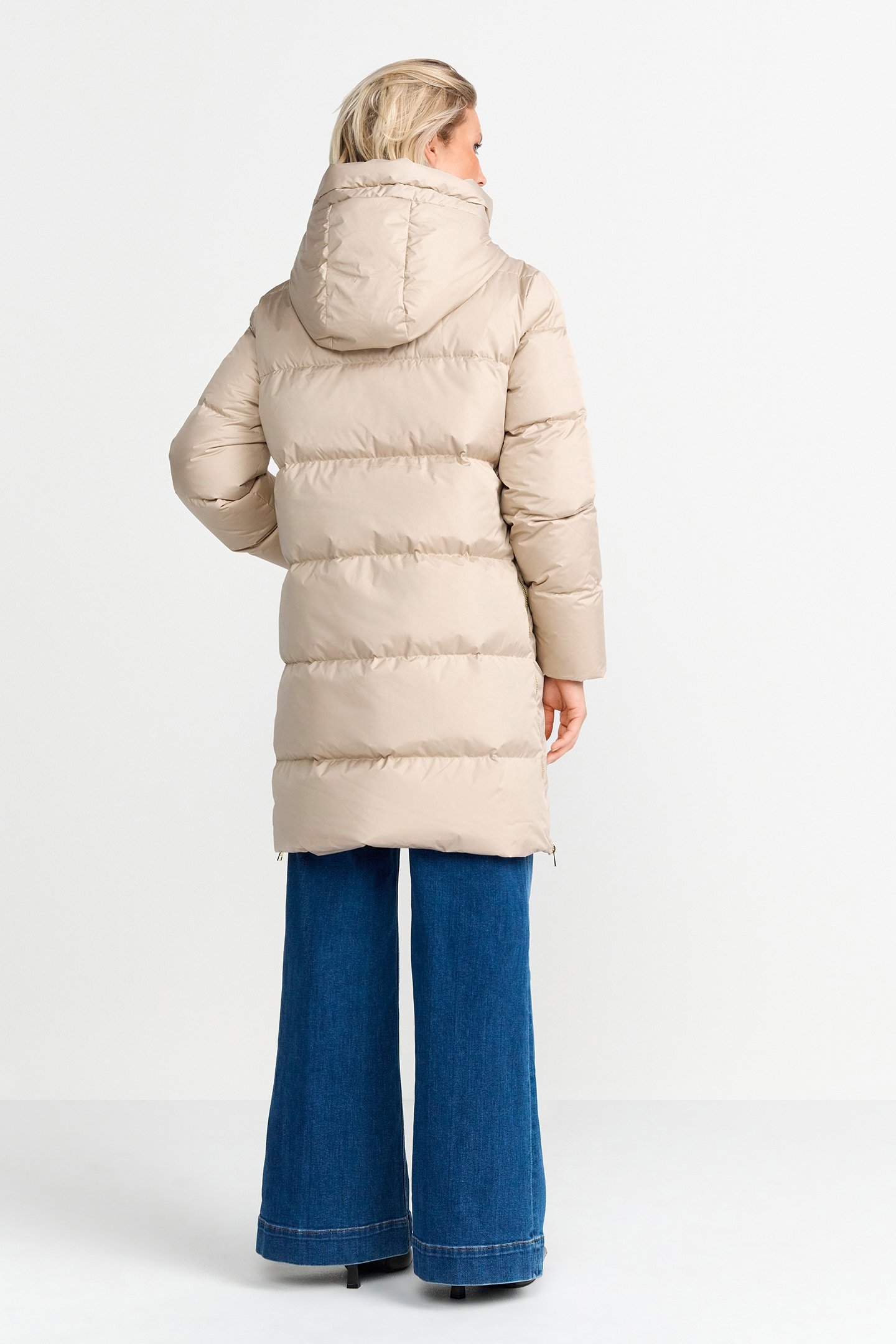 BIG PUFFERJACKET SUSTAINABLE DOWN CAFFEE LATTE 3