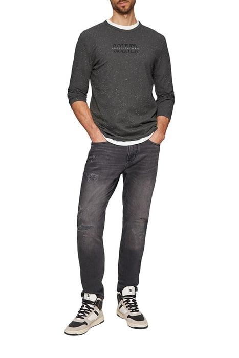 S.OLIVER T-SHIRTS GREY/BLACK 2