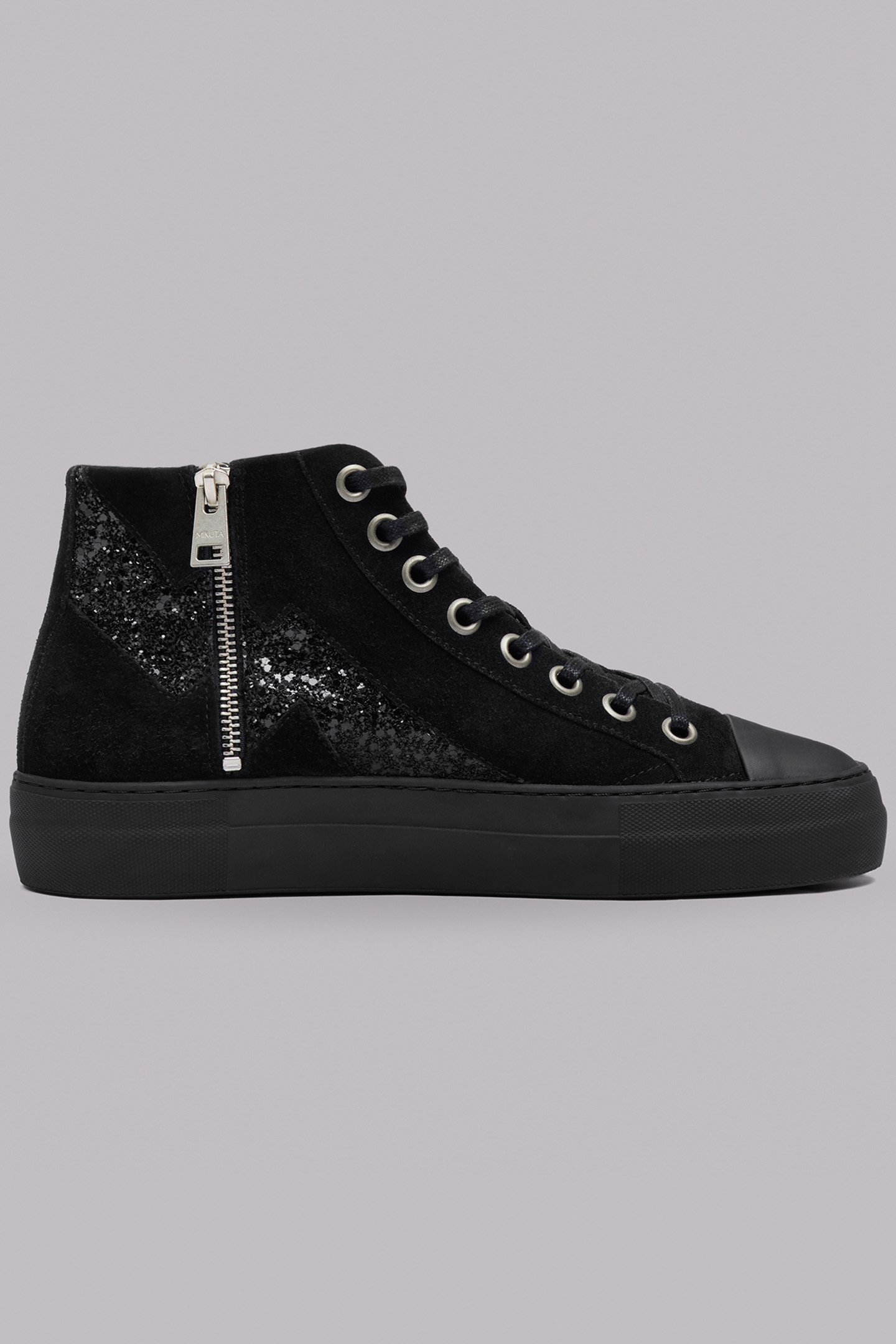 THE BLACK PLATFORM SNEAKERS 1