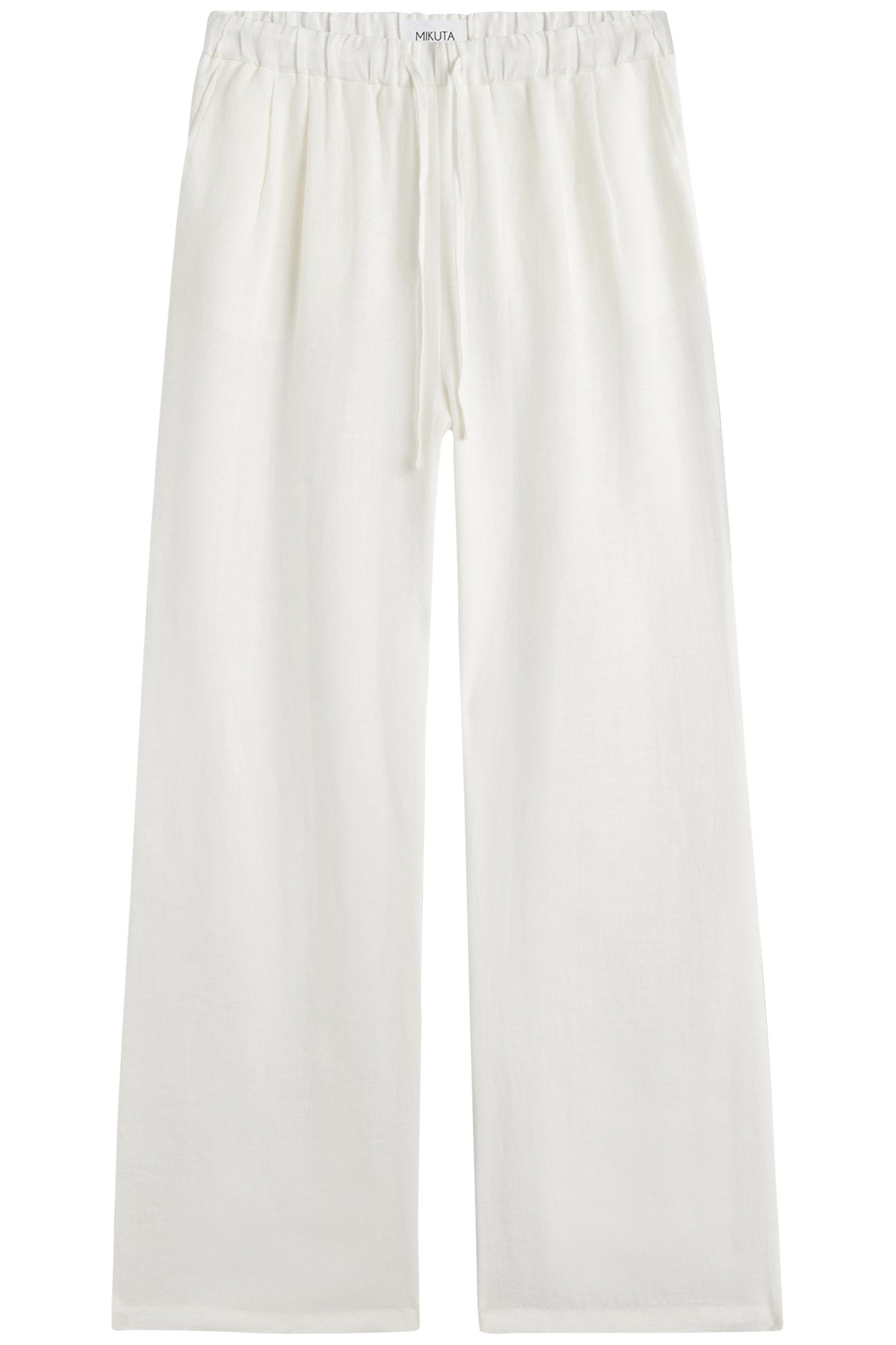 THE WHITE LOOSE LINEN PANTS 1
