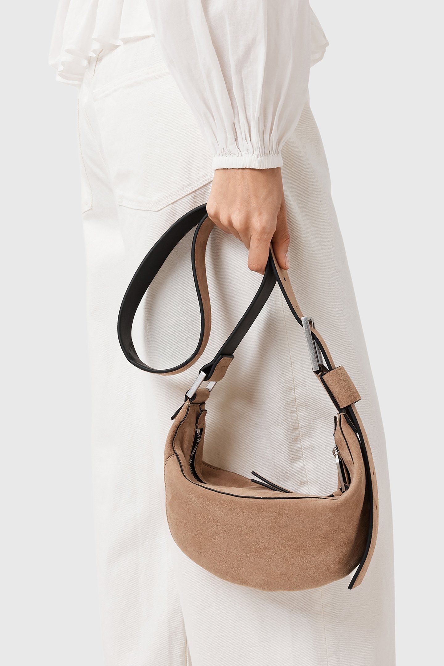 LUNA SUEDE CROSSBODY MINK BROWN 5