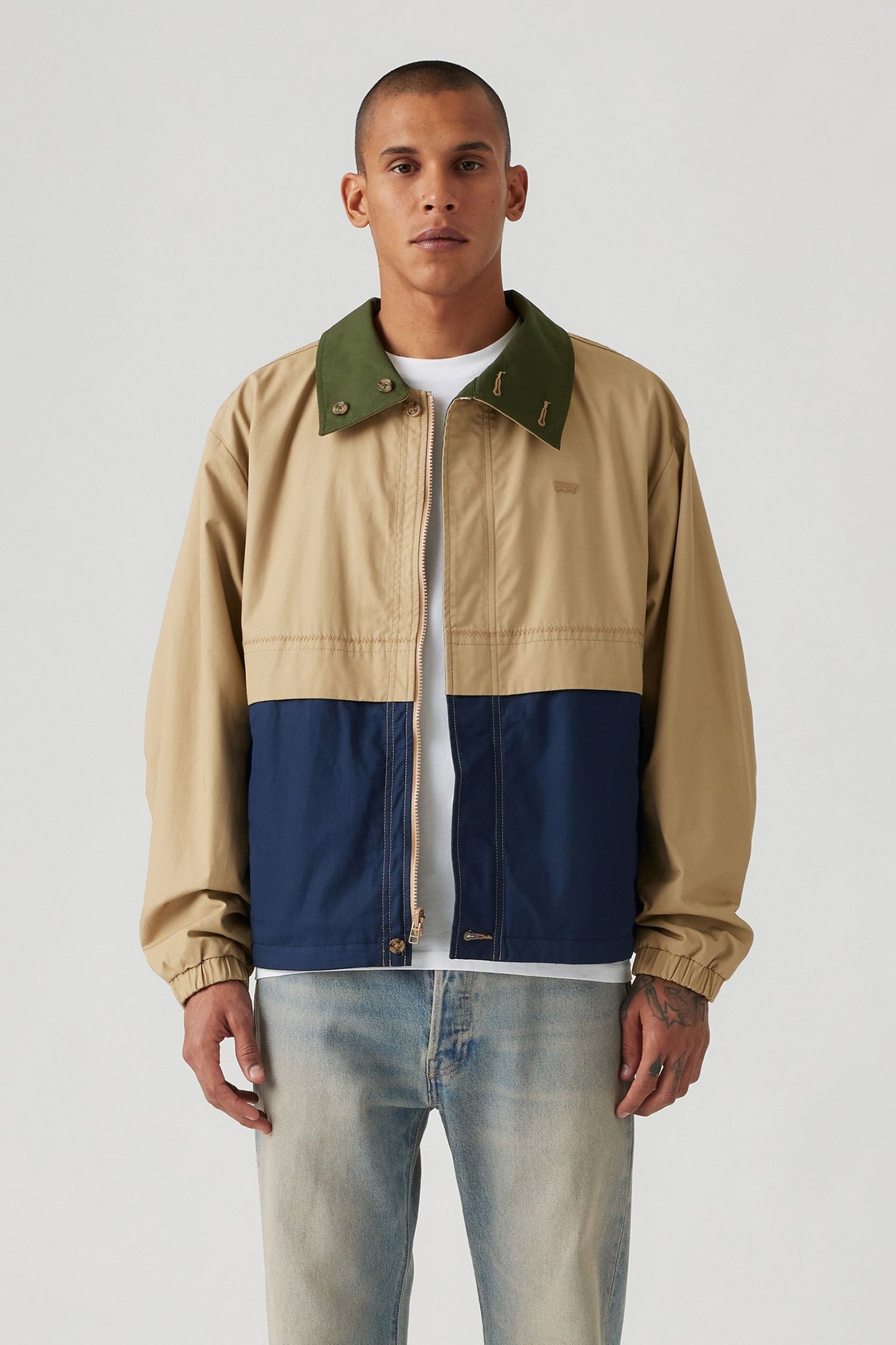 REX REVERSIBLE CANVAS JACKET TAN 1