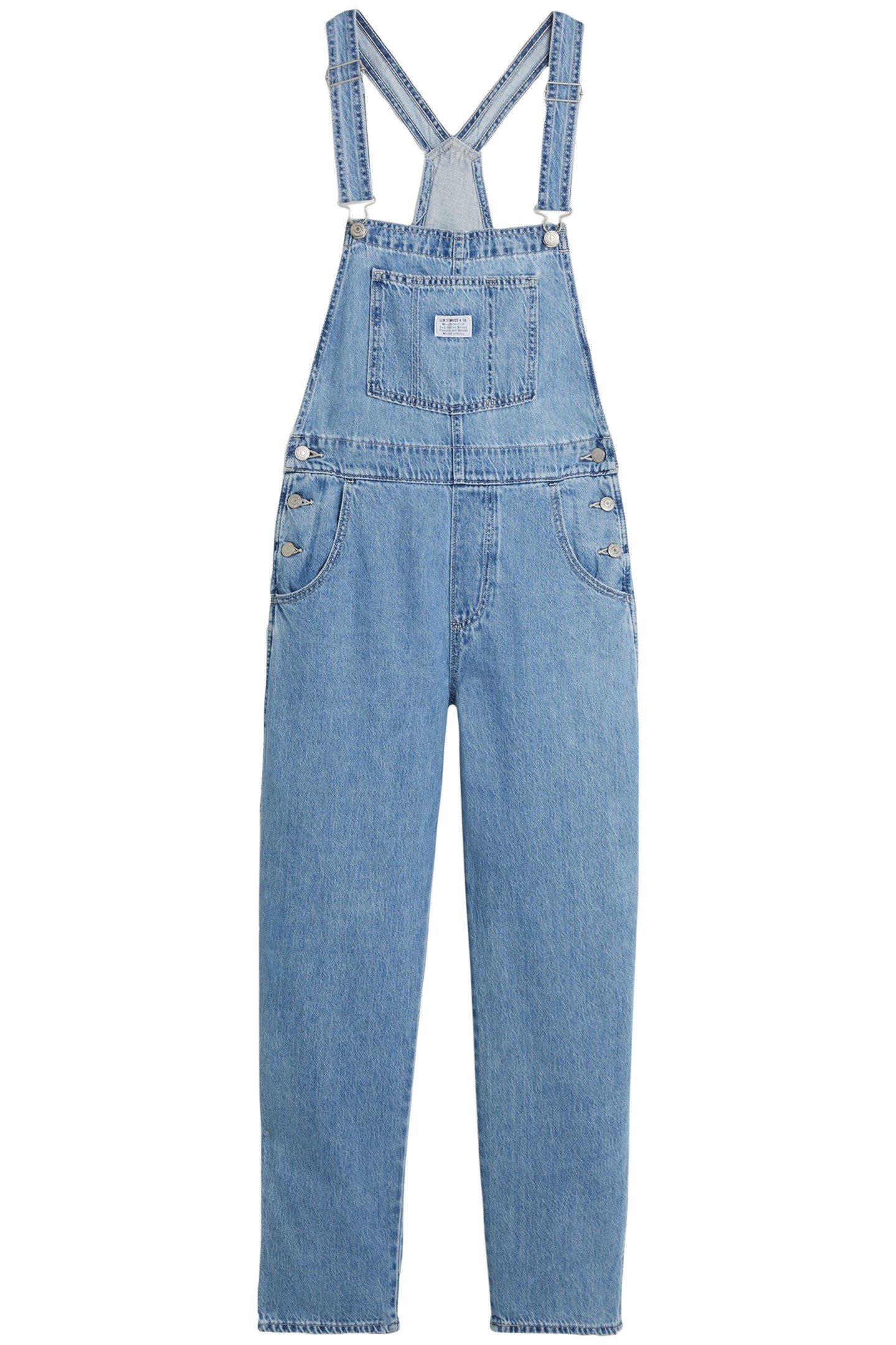 VINTAGE DENIM OVERALLS MED INDIGO 4