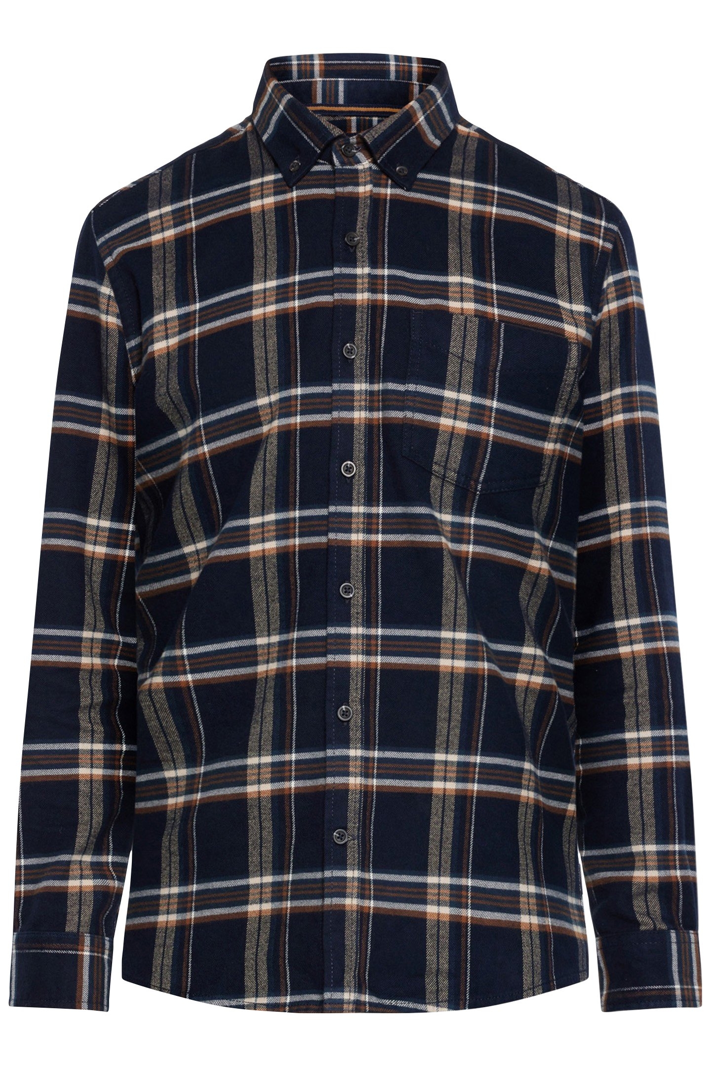 SONNYSI FLANNEL CHECK L/S SHIRTS DEEP MARINE 4