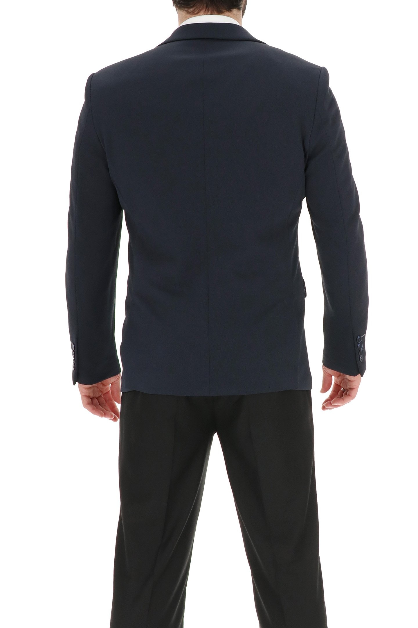 2 BUTTON JACKET TEXTURED KNIT NAVY 2