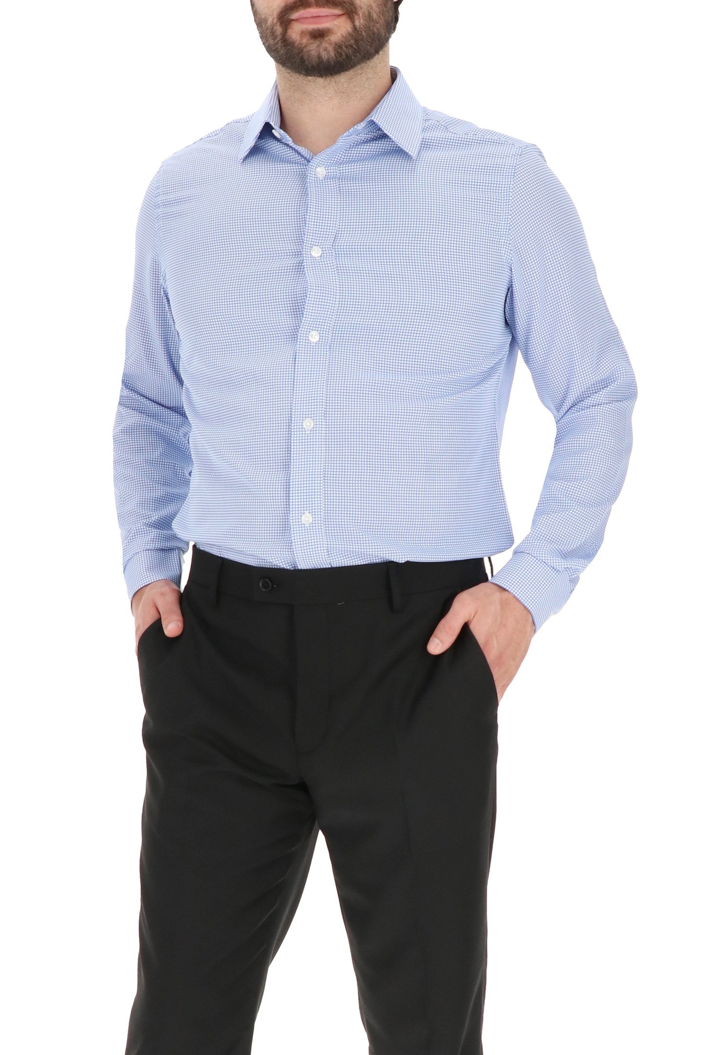 4 WAY STRETCHDRESS SHIRT LIGHT BLUE 4