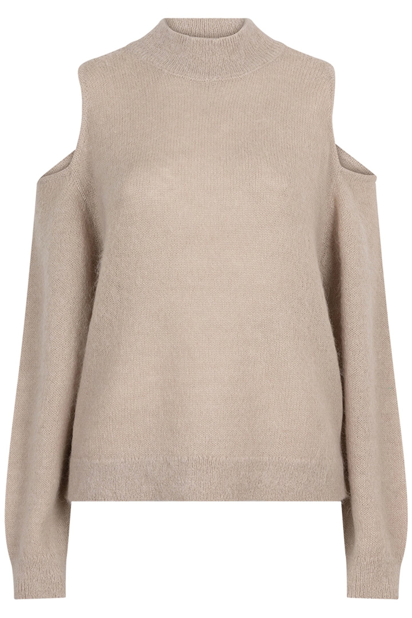 AVIEL OPEN SHOULDER SWEATER TIMELESS TAUPE 4