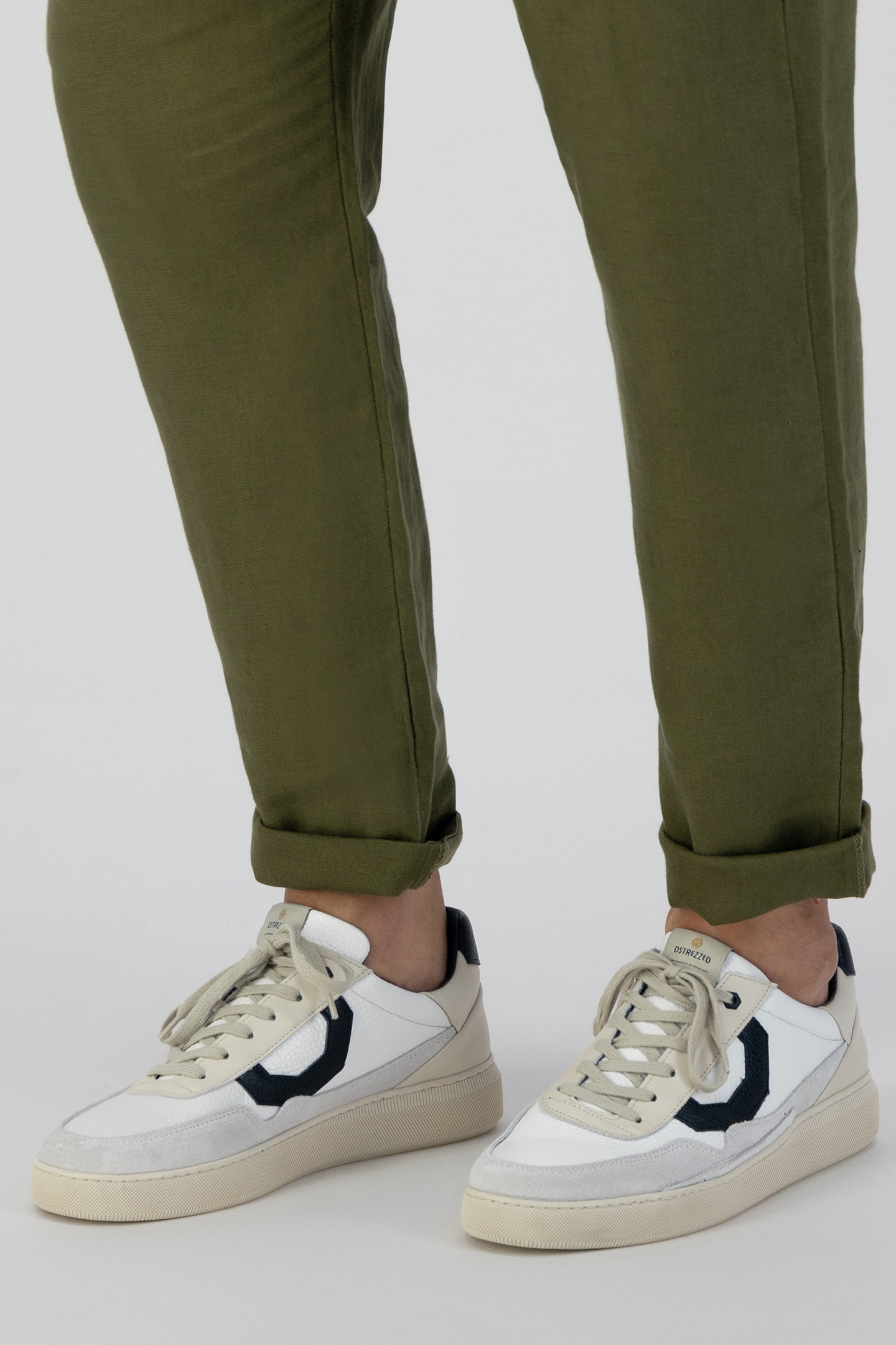 BASIC SNEAKER LEATHER MIX OFFWHITE 3