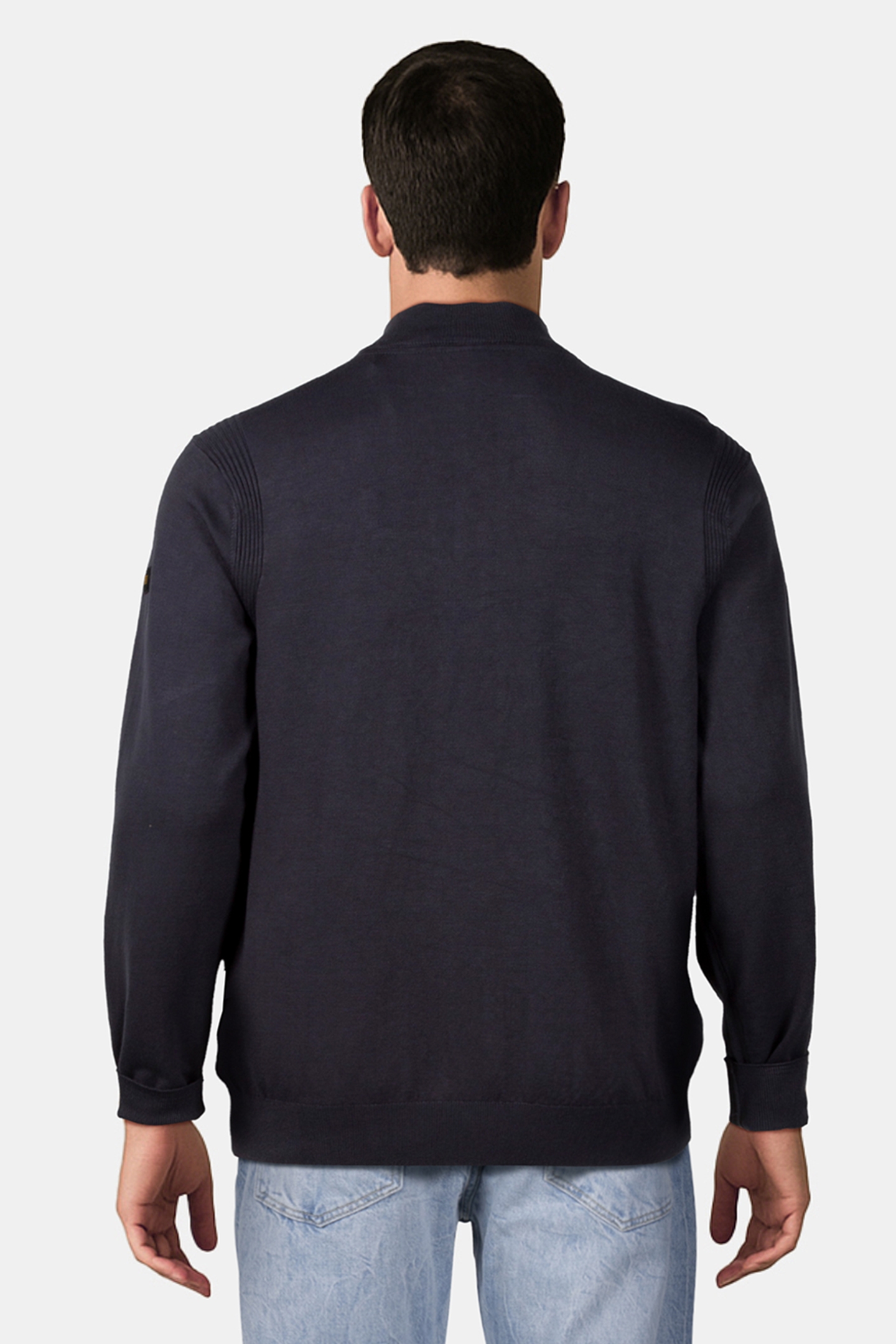 PULLOVER HALF ZIP DARK GREY 2