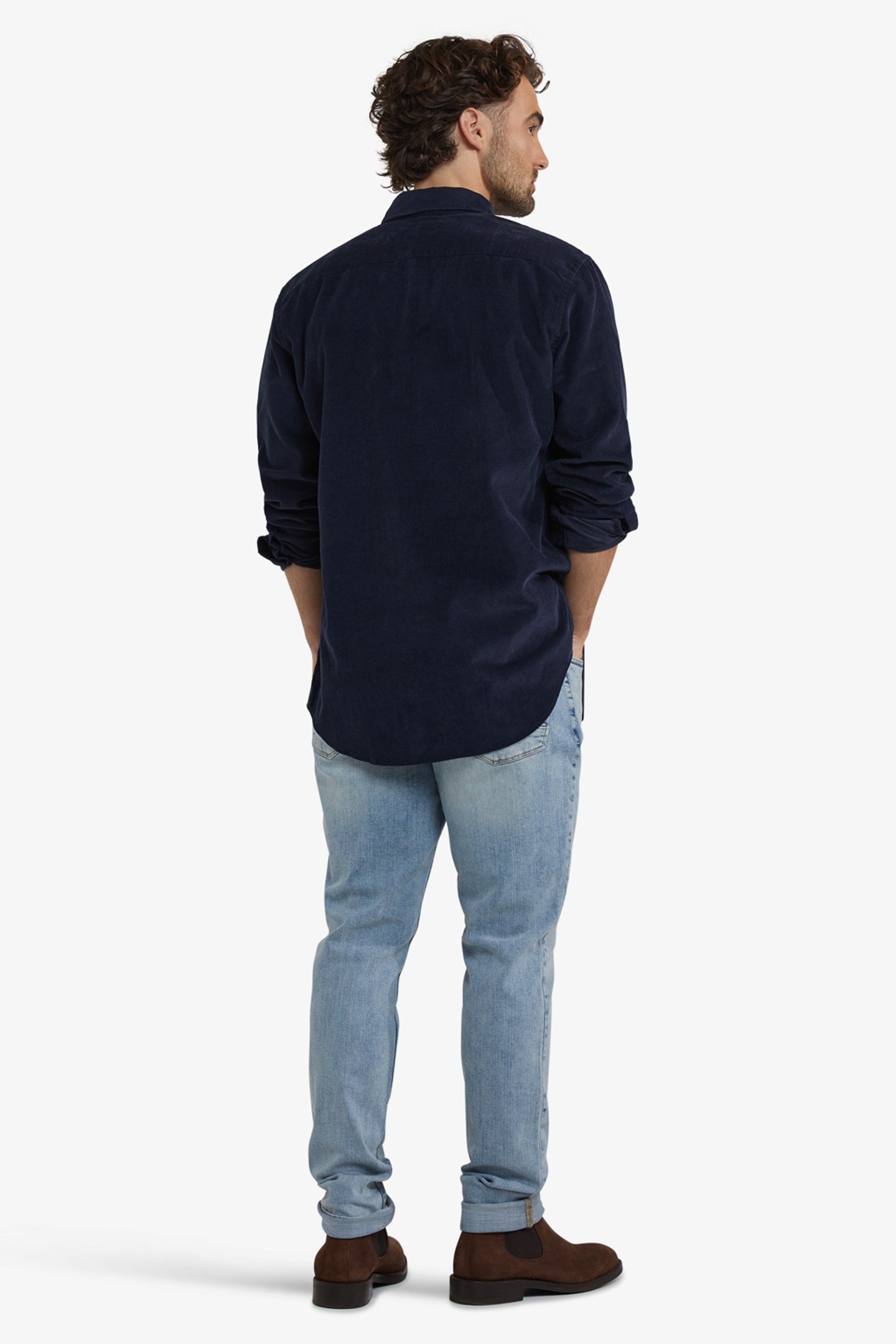 CORDUROY SHIRT NAVY 3