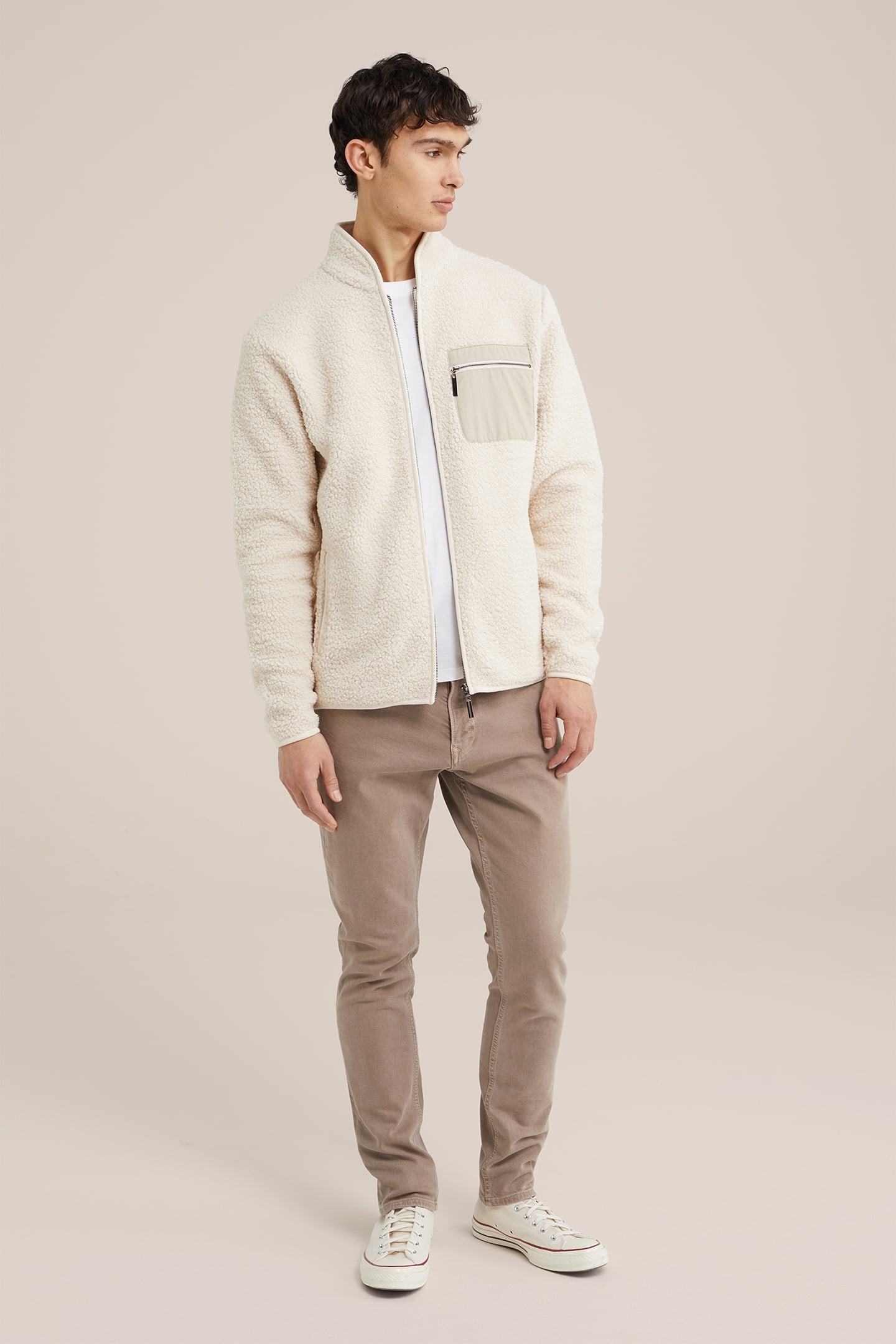 CARDIGAN WITH ZIPPER OFF-WHITE 3