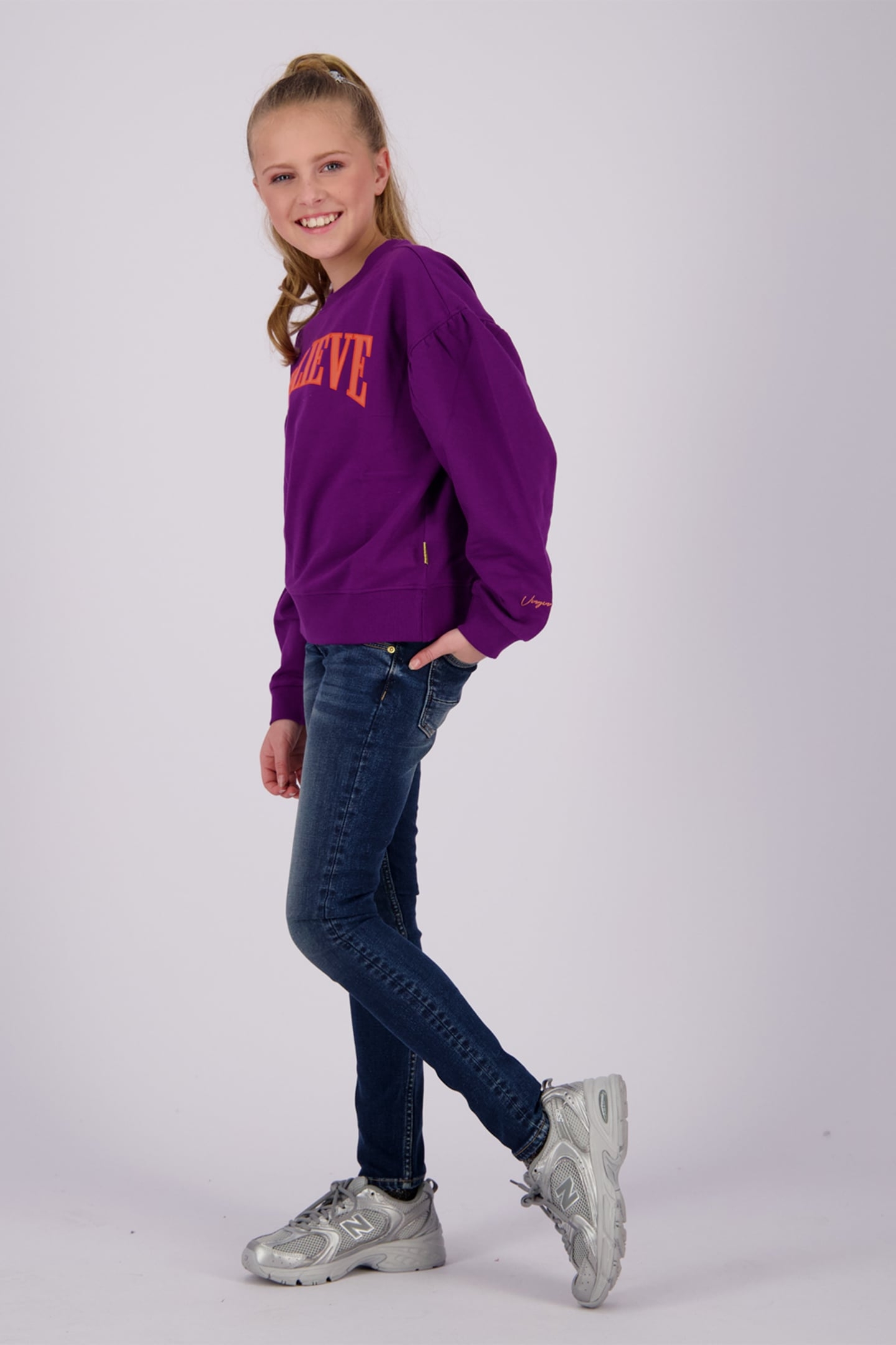 GIRLS NORAN SWEATER ULTRA PURPLE 5