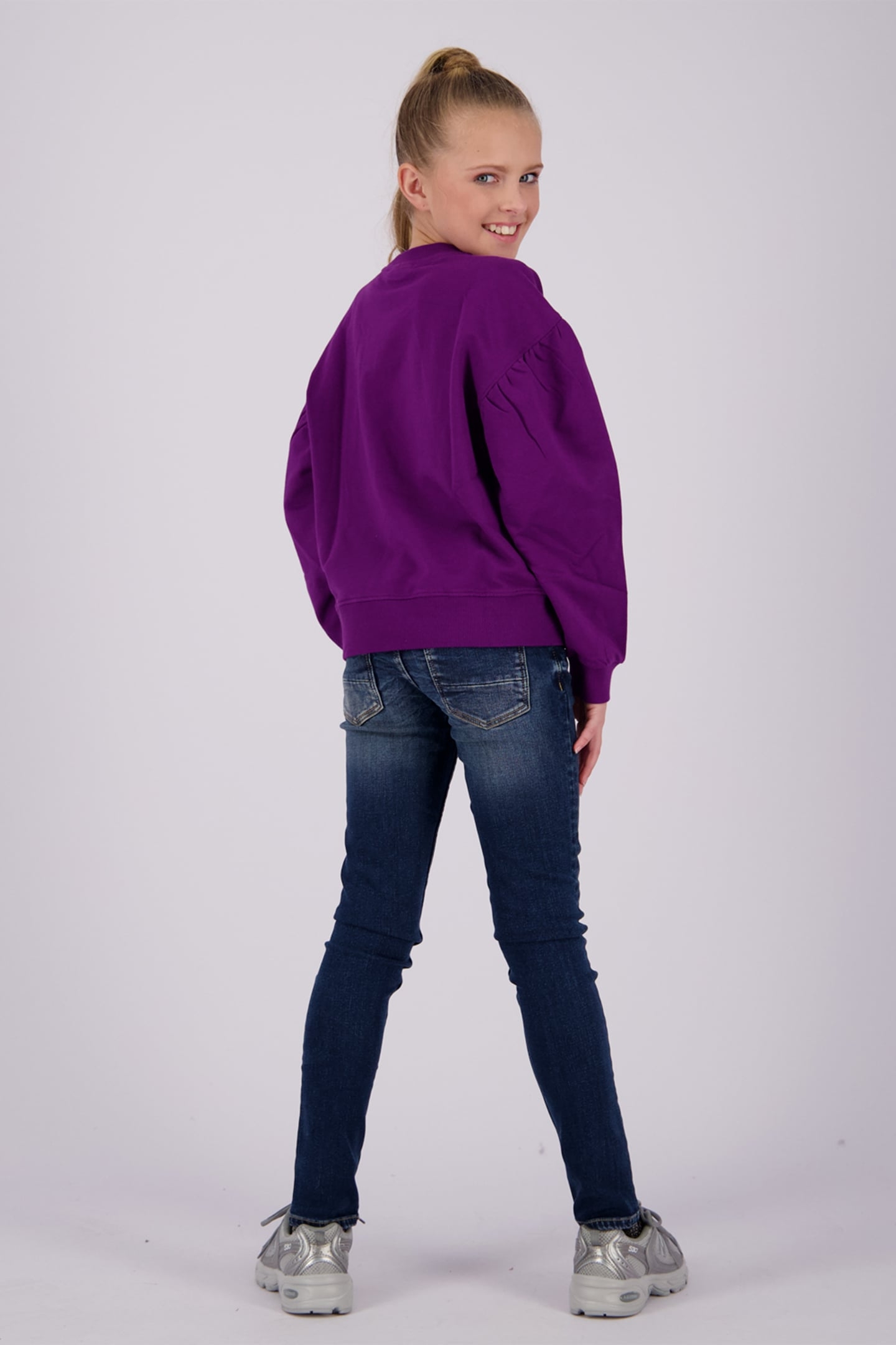 GIRLS NORAN SWEATER ULTRA PURPLE 2