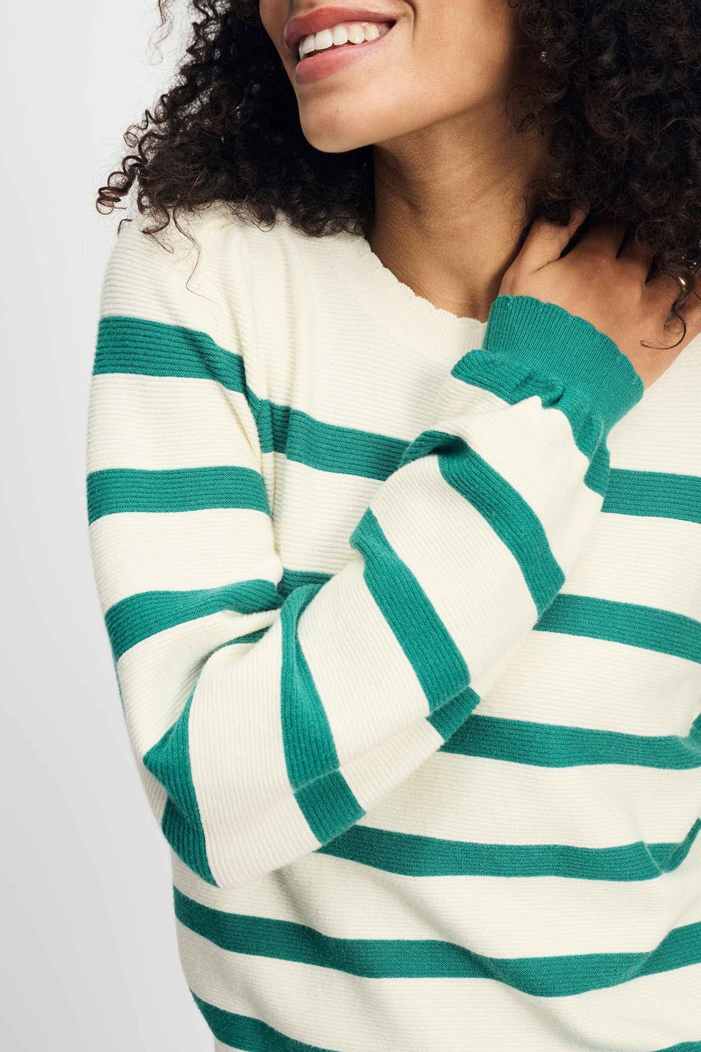 PULLOVER - STRIPED FRESH GREEN 6