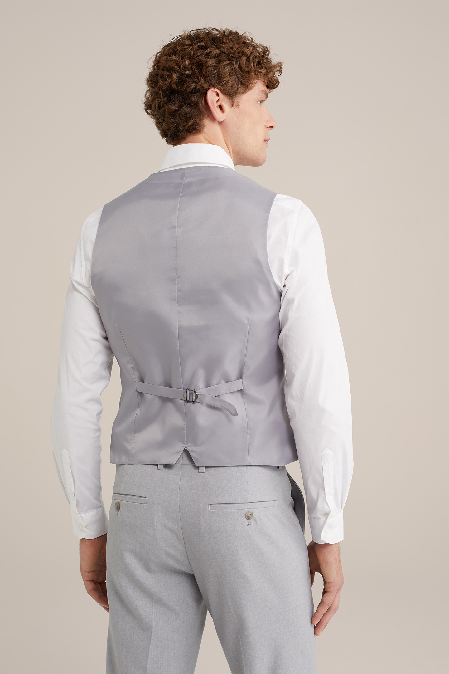 WAISTCOAT BLENDED LIGHT GREY 2
