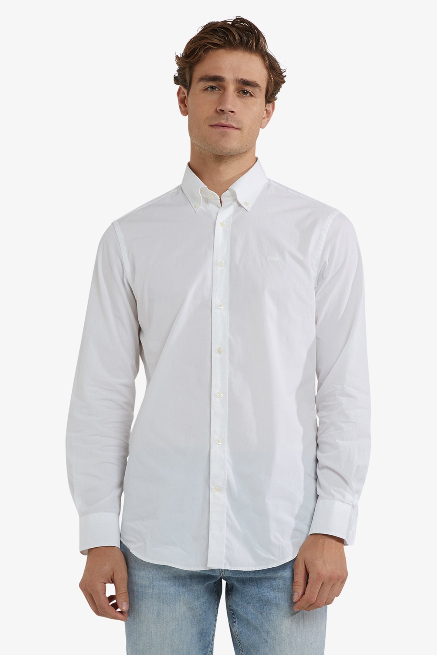 STRETCH POPLIN SHIRT WHITE 1