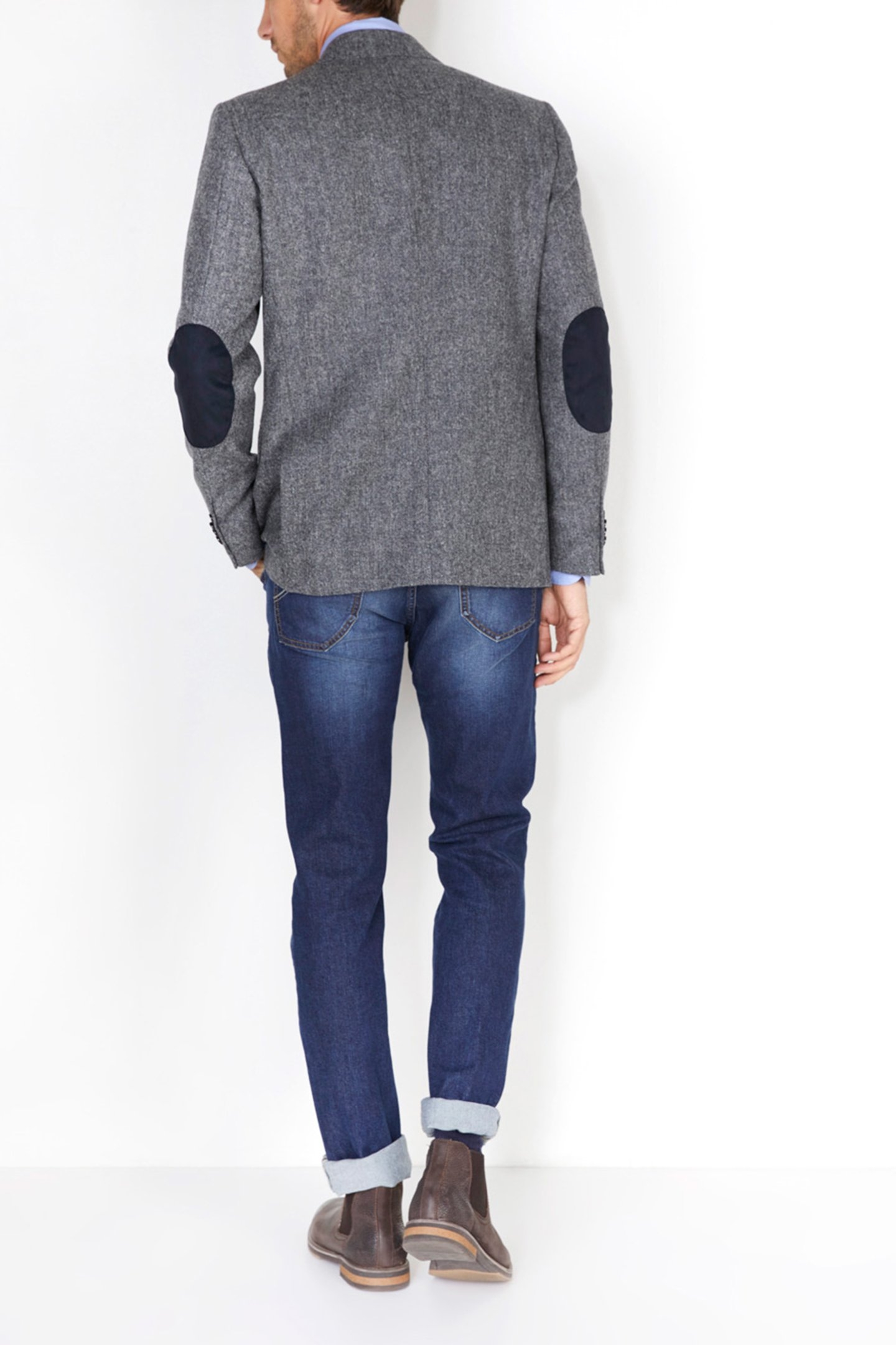 2 BTN FLAP PKT BLAZER GREY 2