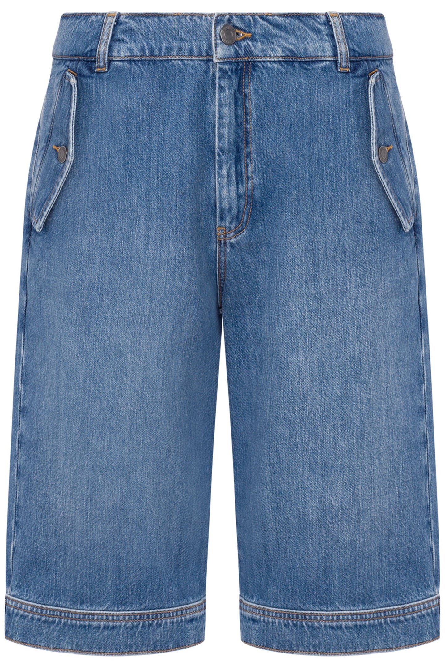 BERMUDA SHORTS IN BLUE COTTON DENIM BLUE 3