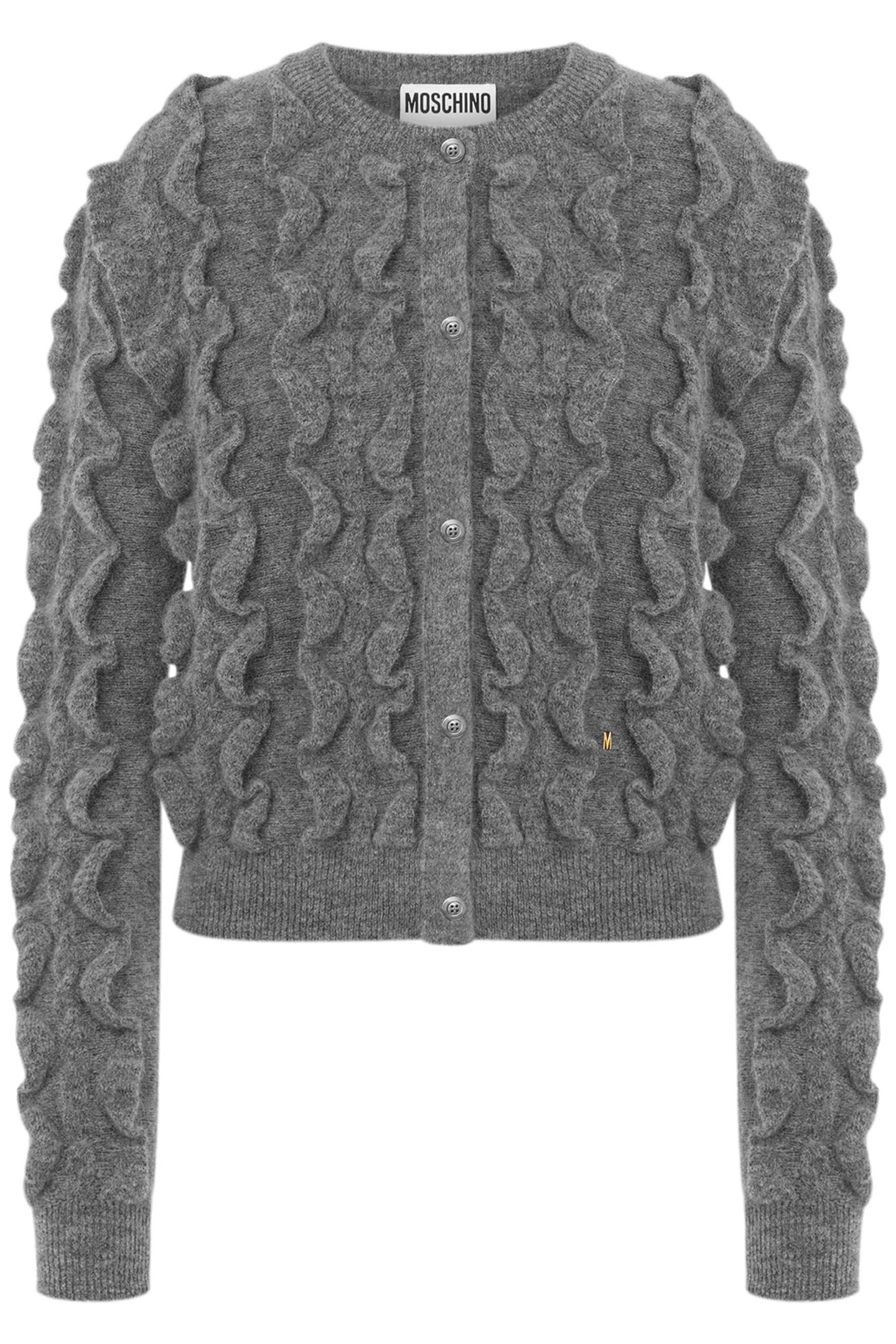 PULLOVER IN MOHAIR STRETCH GOLDEN M GREY 3