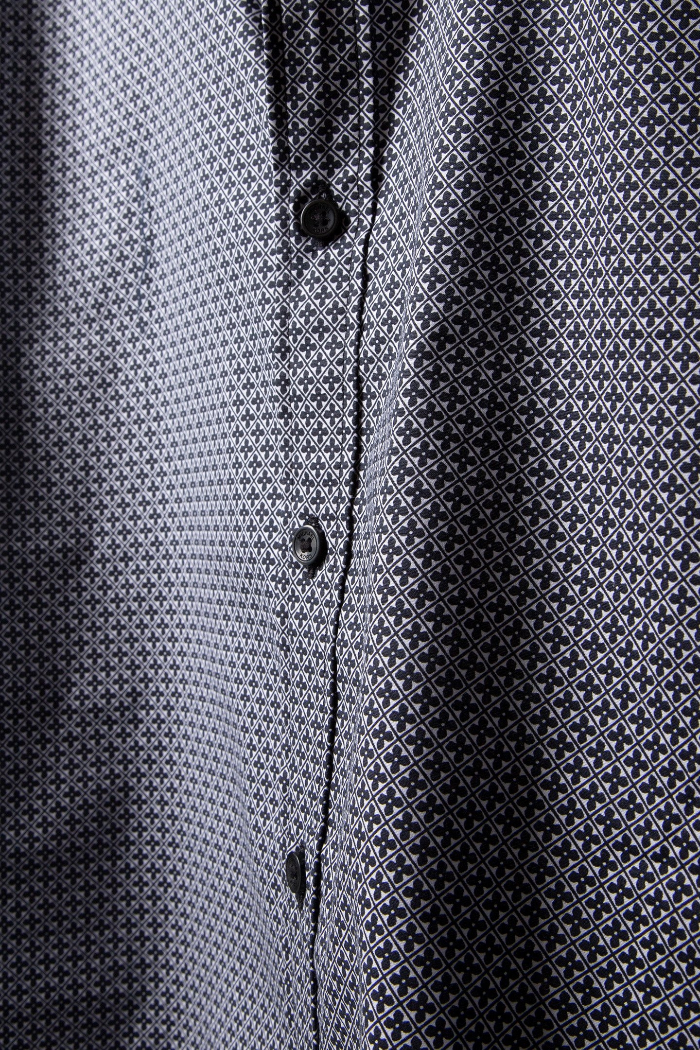 LS MOSAIC GEO COT SHIRT BLACK 5