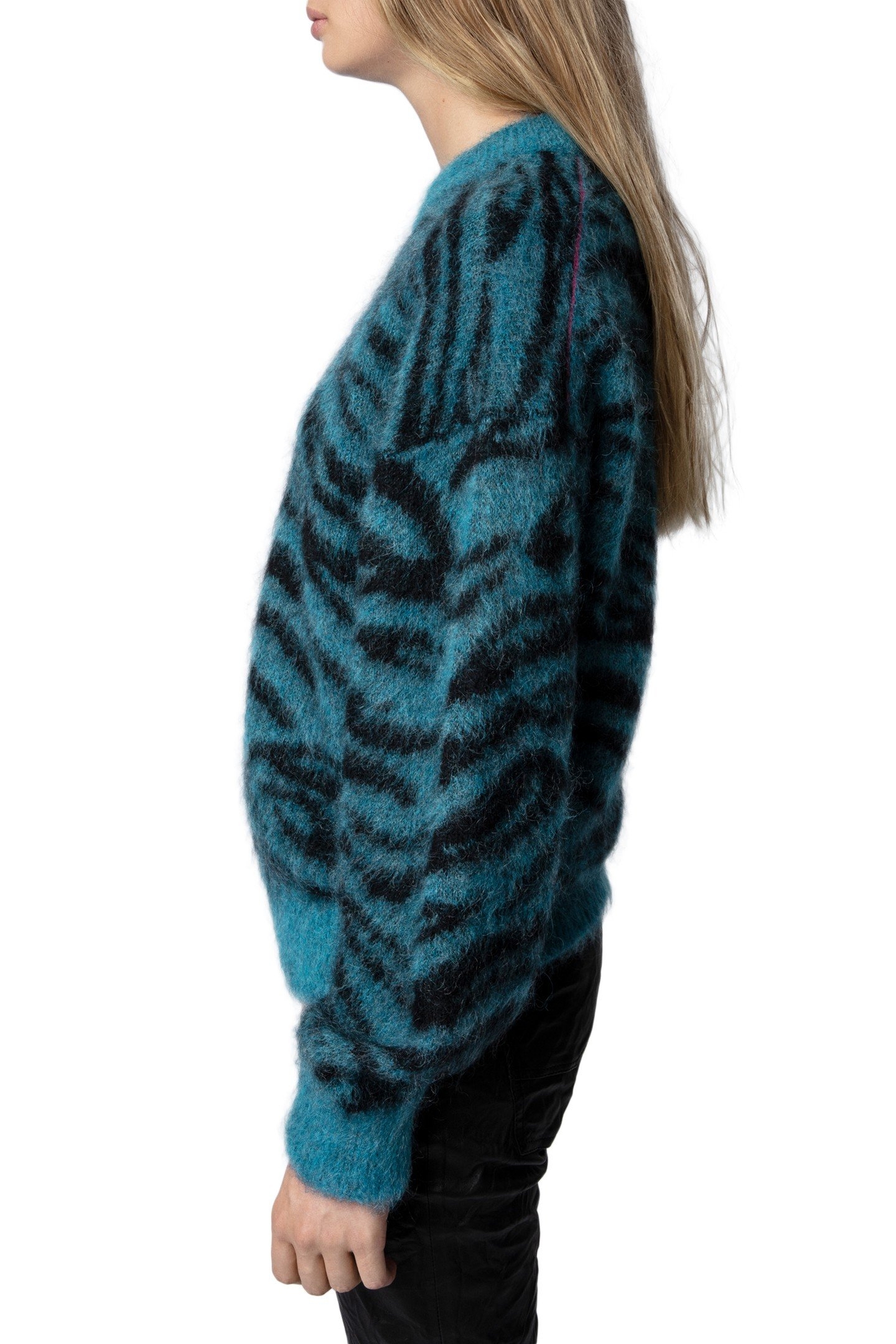 RITA TIGER MOHAIR JUMPER BLUE 3