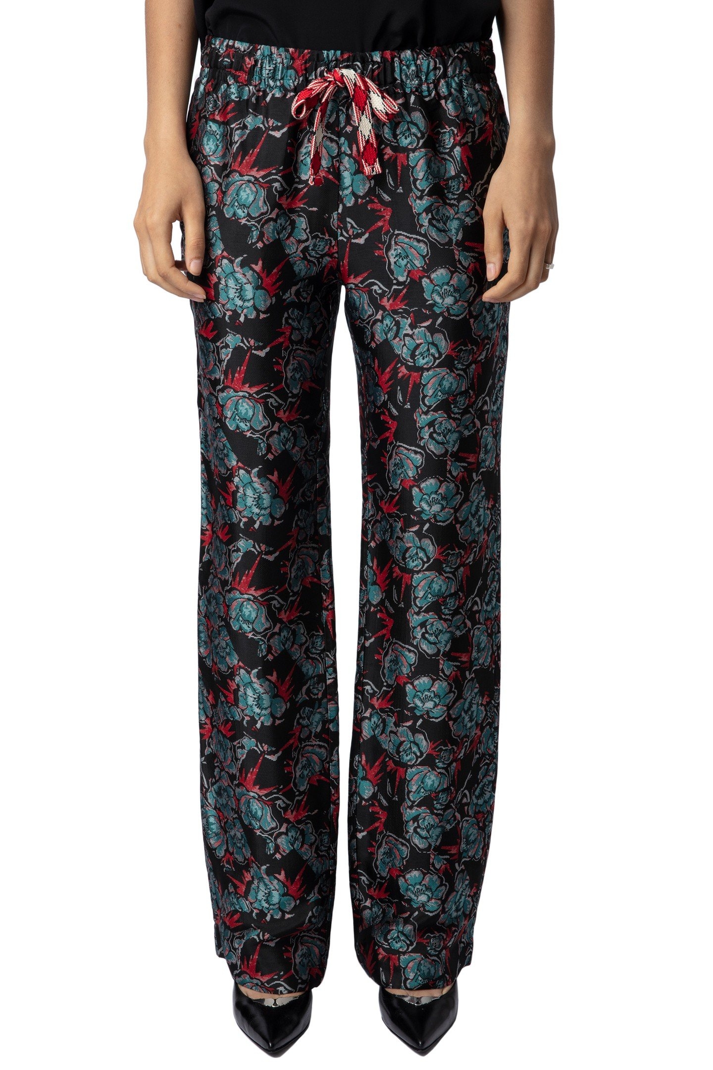 POMY JACQUARD THUNDER PANTS NOIR 4