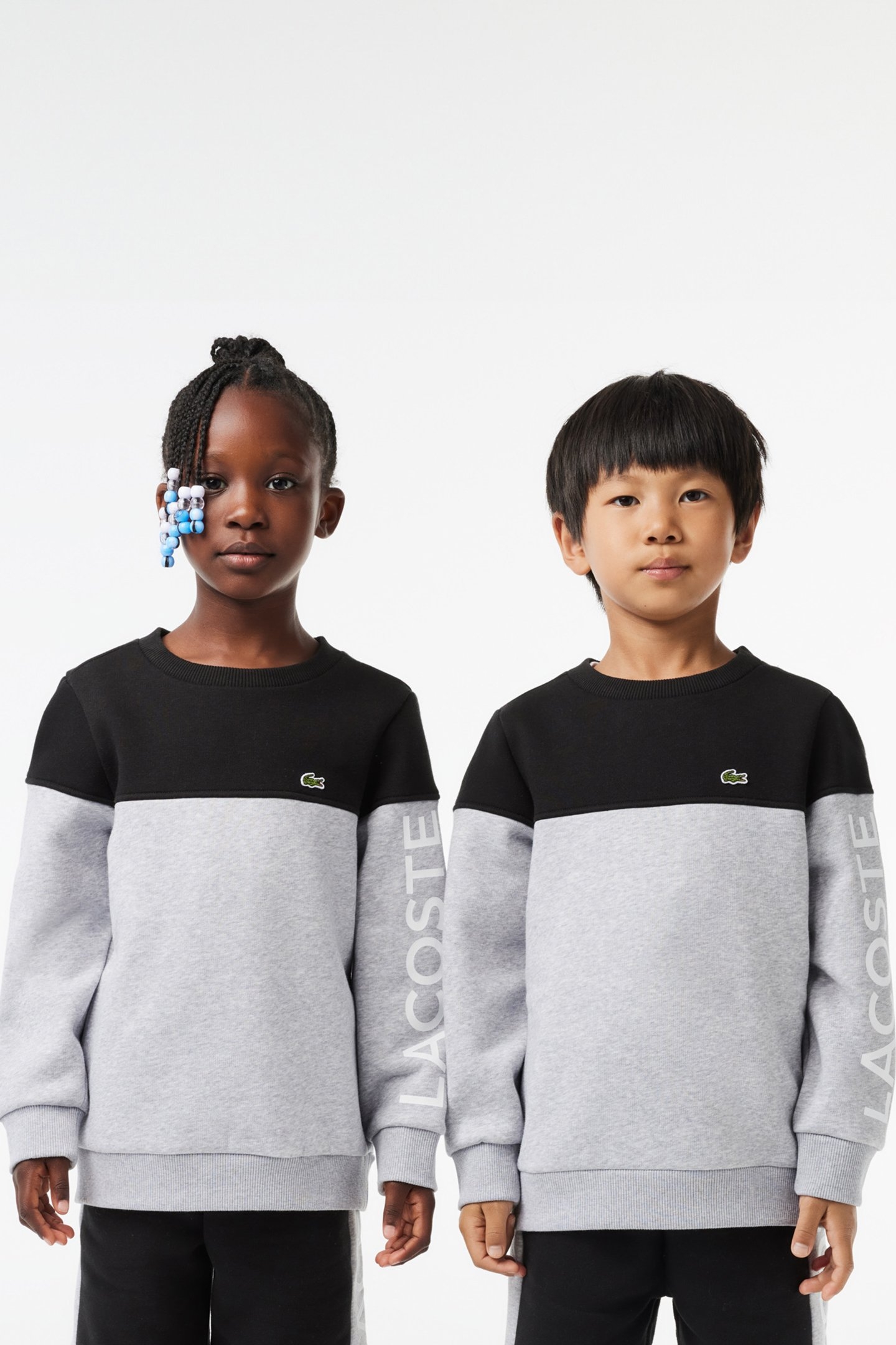 CHILDREN SWEATSHIRT BLACK/SILVER CHINE 1