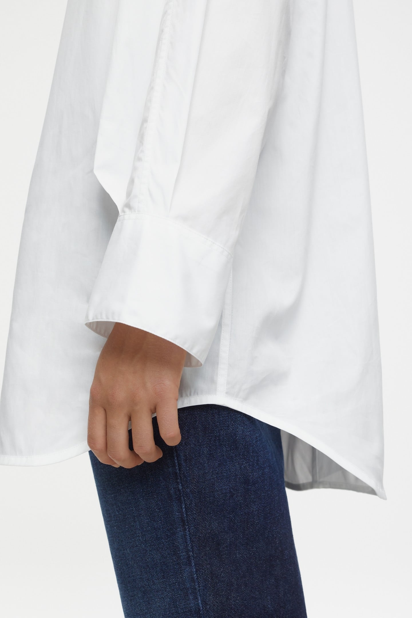 OPEN BACK BLOUSE SHIRT WHITE 6