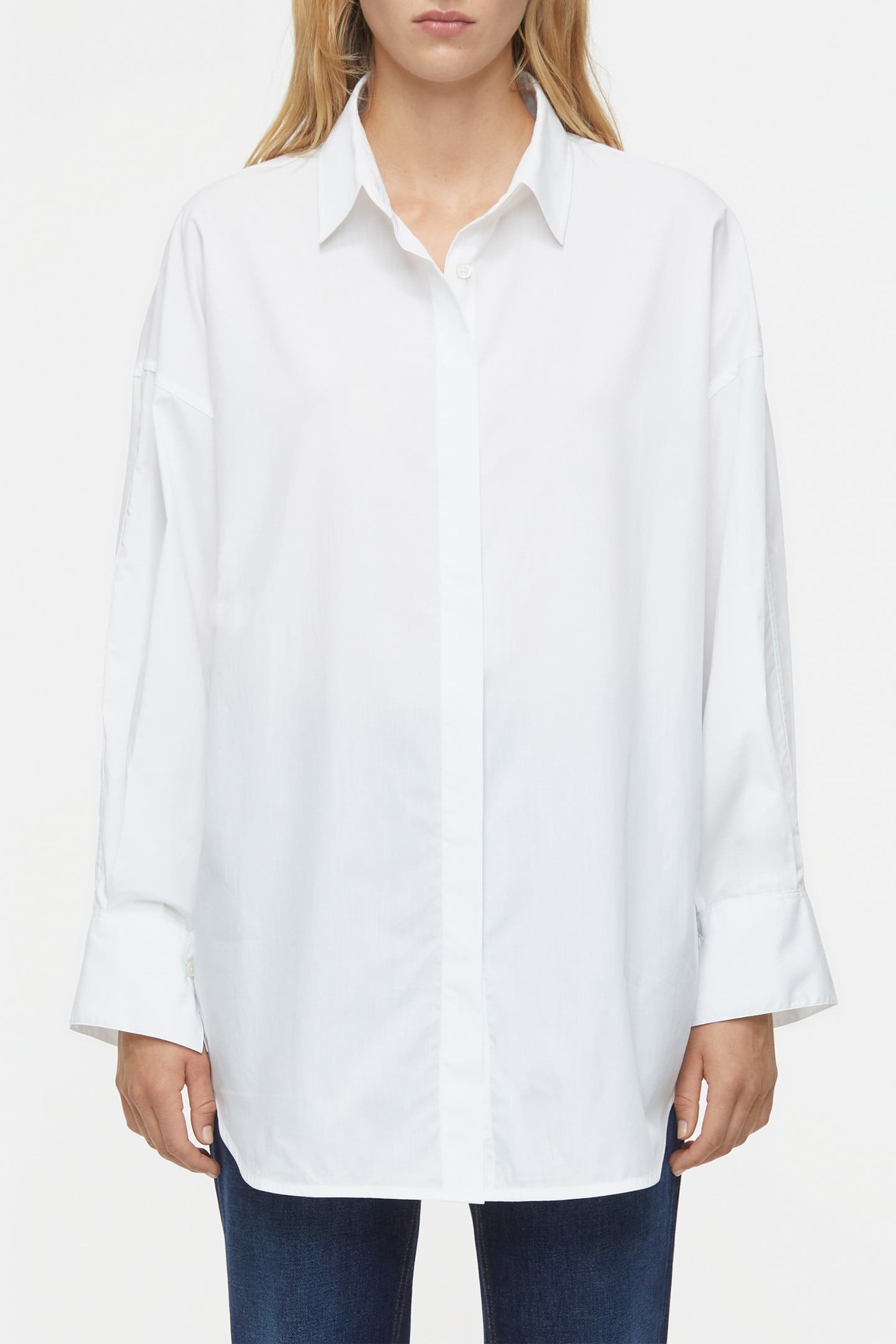 OPEN BACK BLOUSE SHIRT WHITE 3