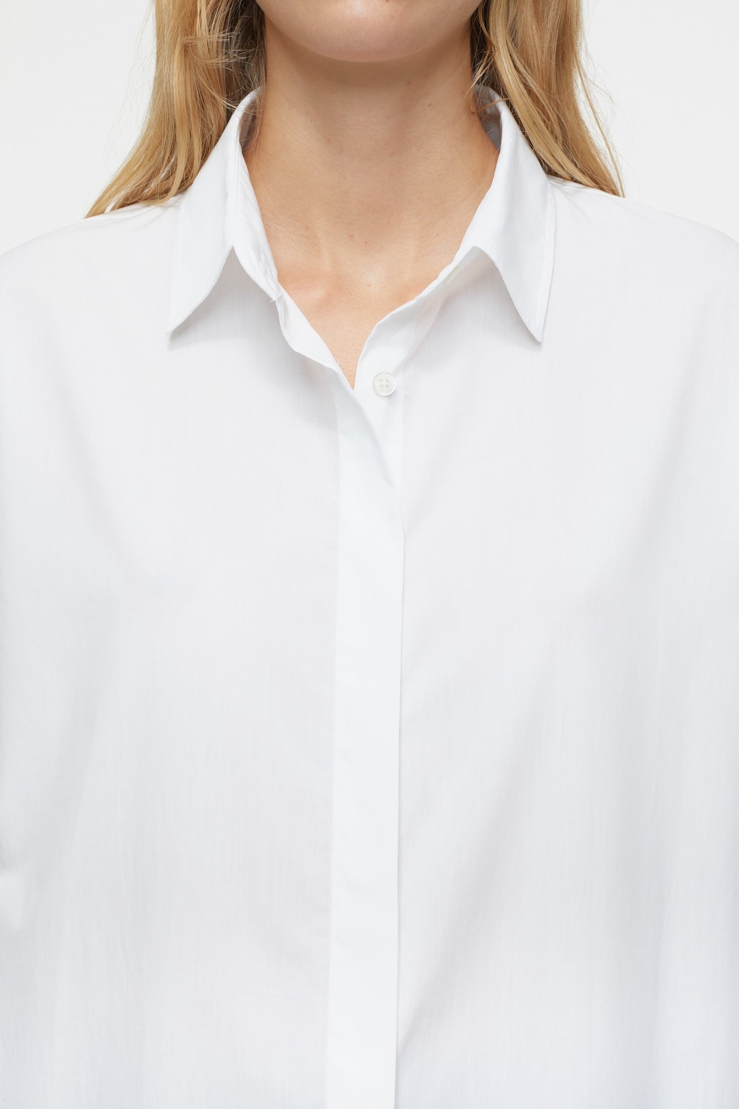 OPEN BACK BLOUSE SHIRT WHITE 7