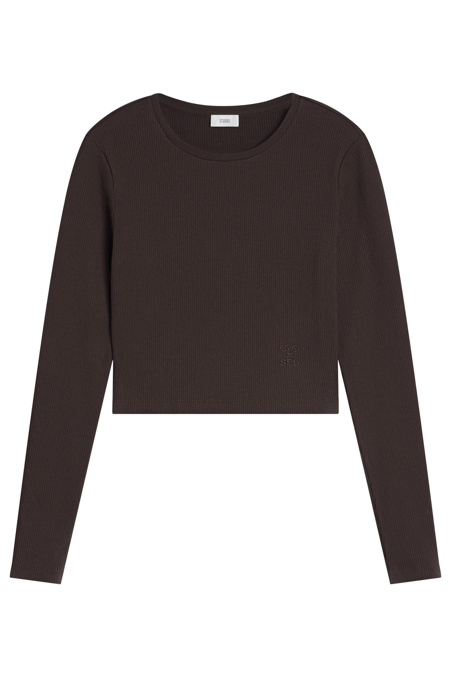 CROPPED LONGSLEEVE T-SHIRTS MOCHA 1