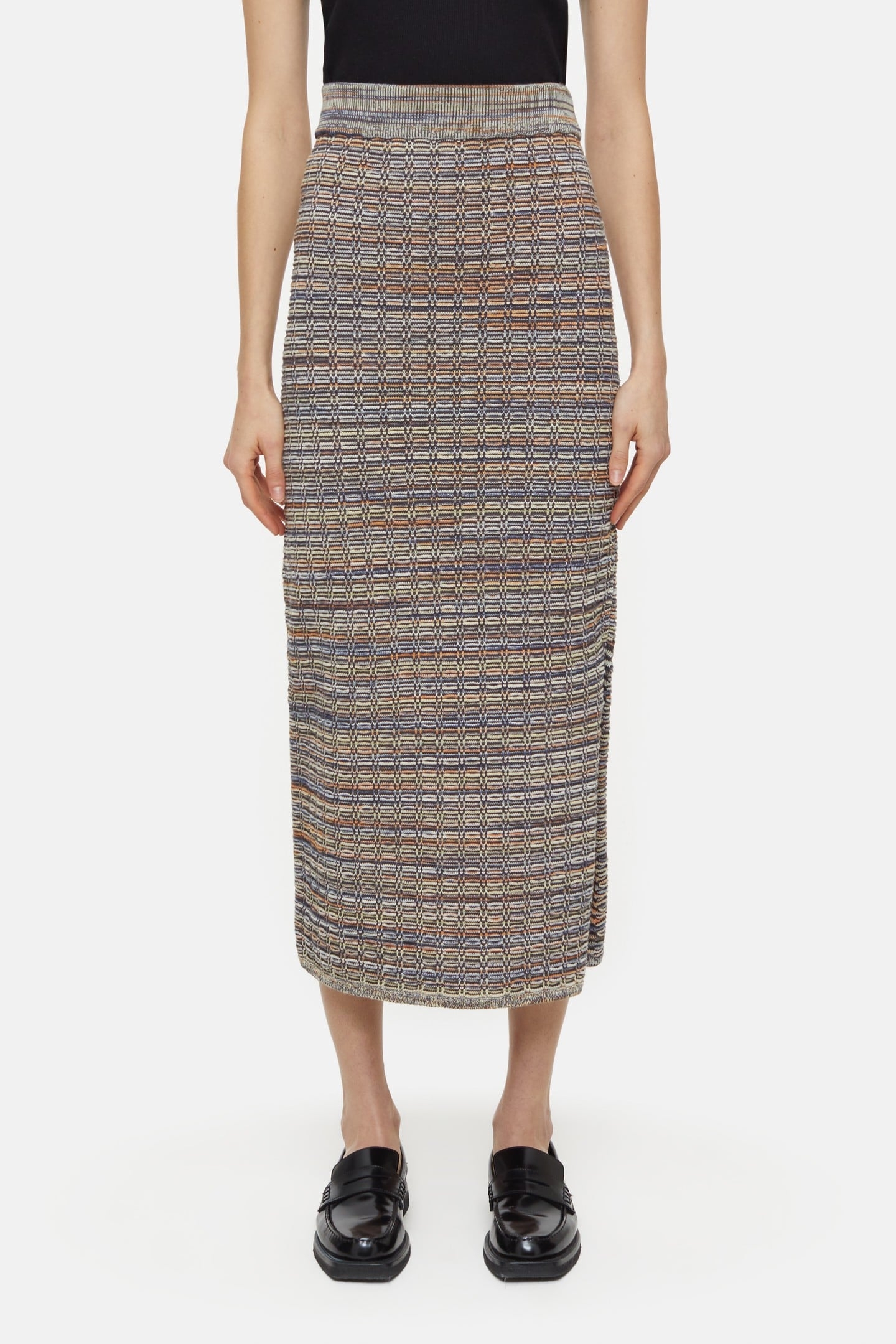 SLIM TUBE SKIRT HERITAGE GREY 2