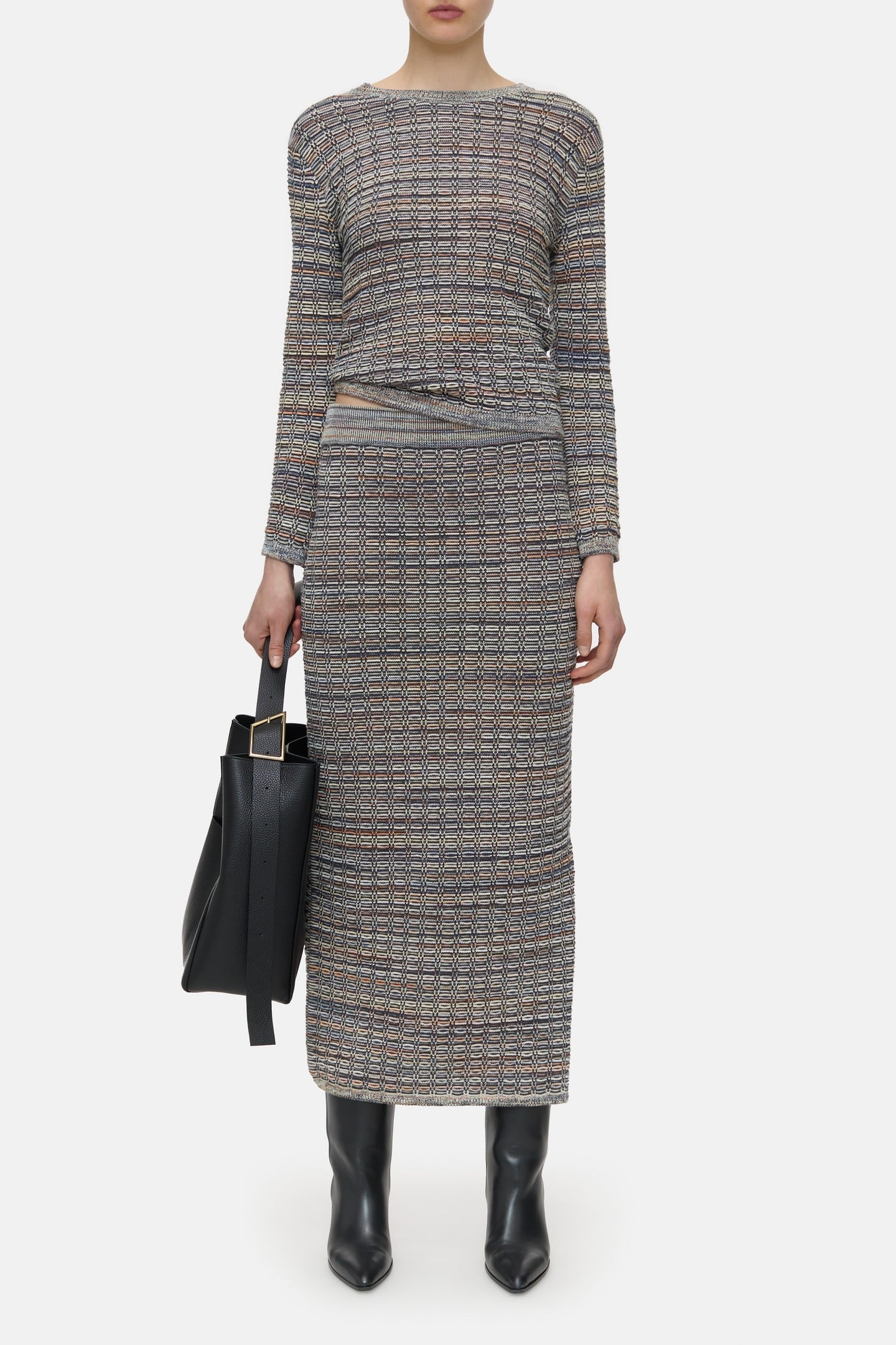 SLIM TUBE SKIRT HERITAGE GREY 3