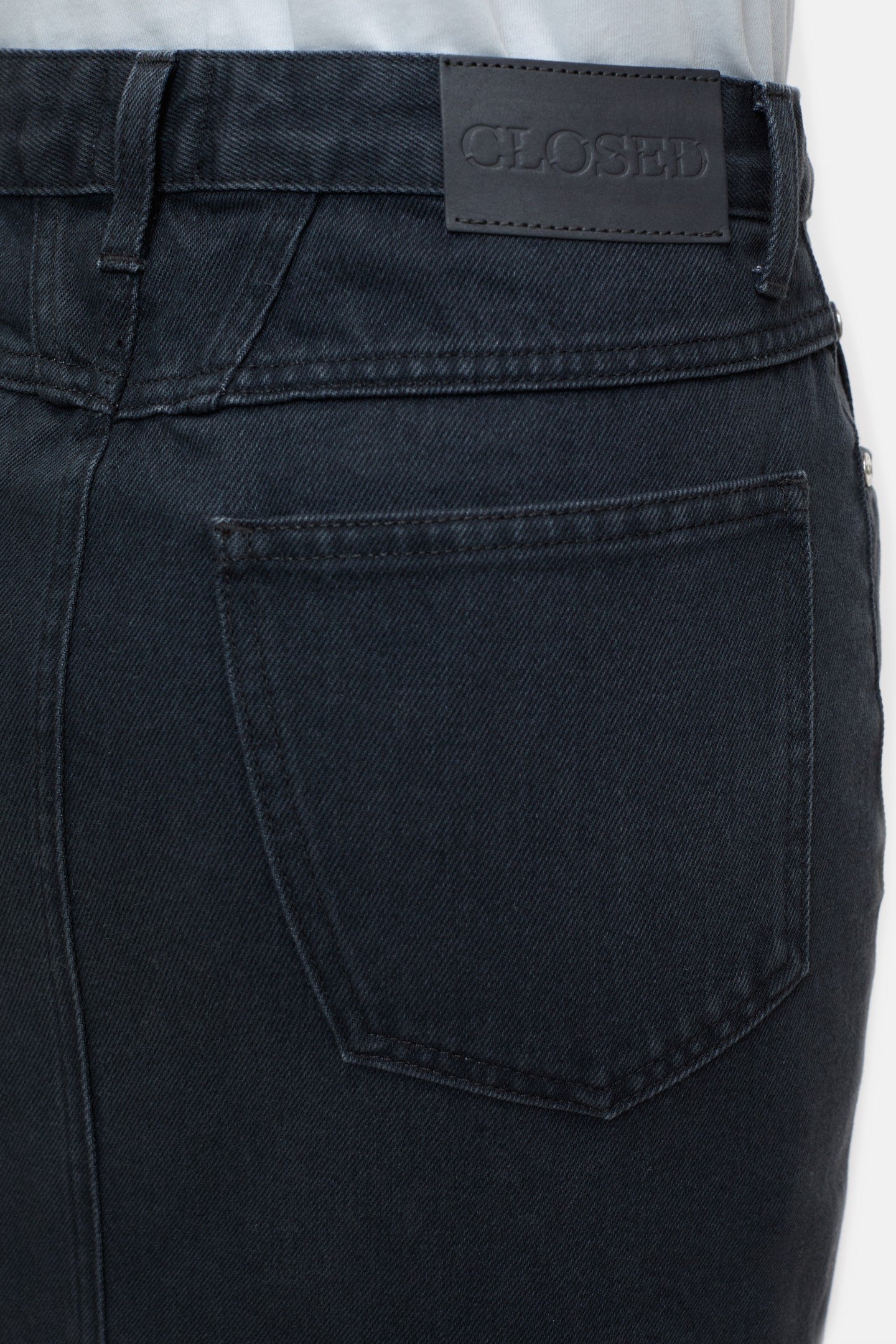 SLIM 5-POCKET SKIRT DARK GREY 4