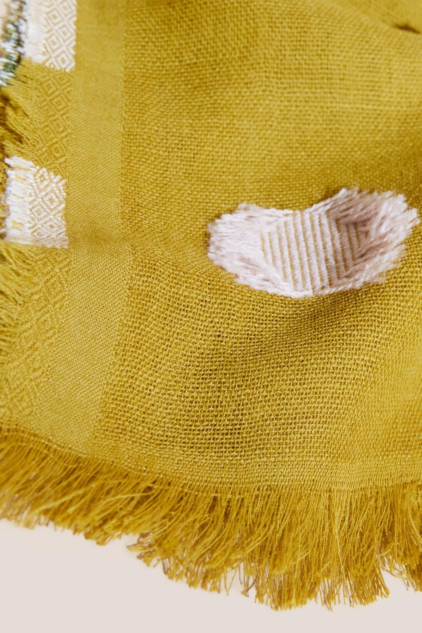 TEXTURE CIRCLE MIDWEIGHT SCARF CHARTREUSE MULTI 4