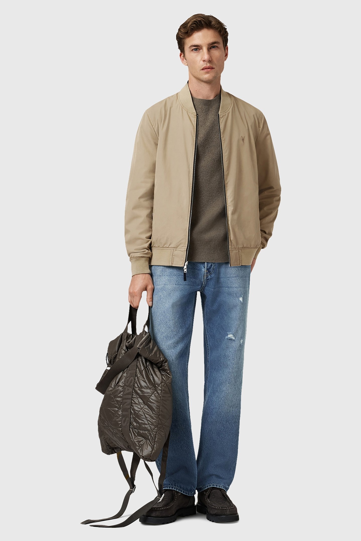 REV BASSETT BOMBER AZULA BLUE/BROWN 7