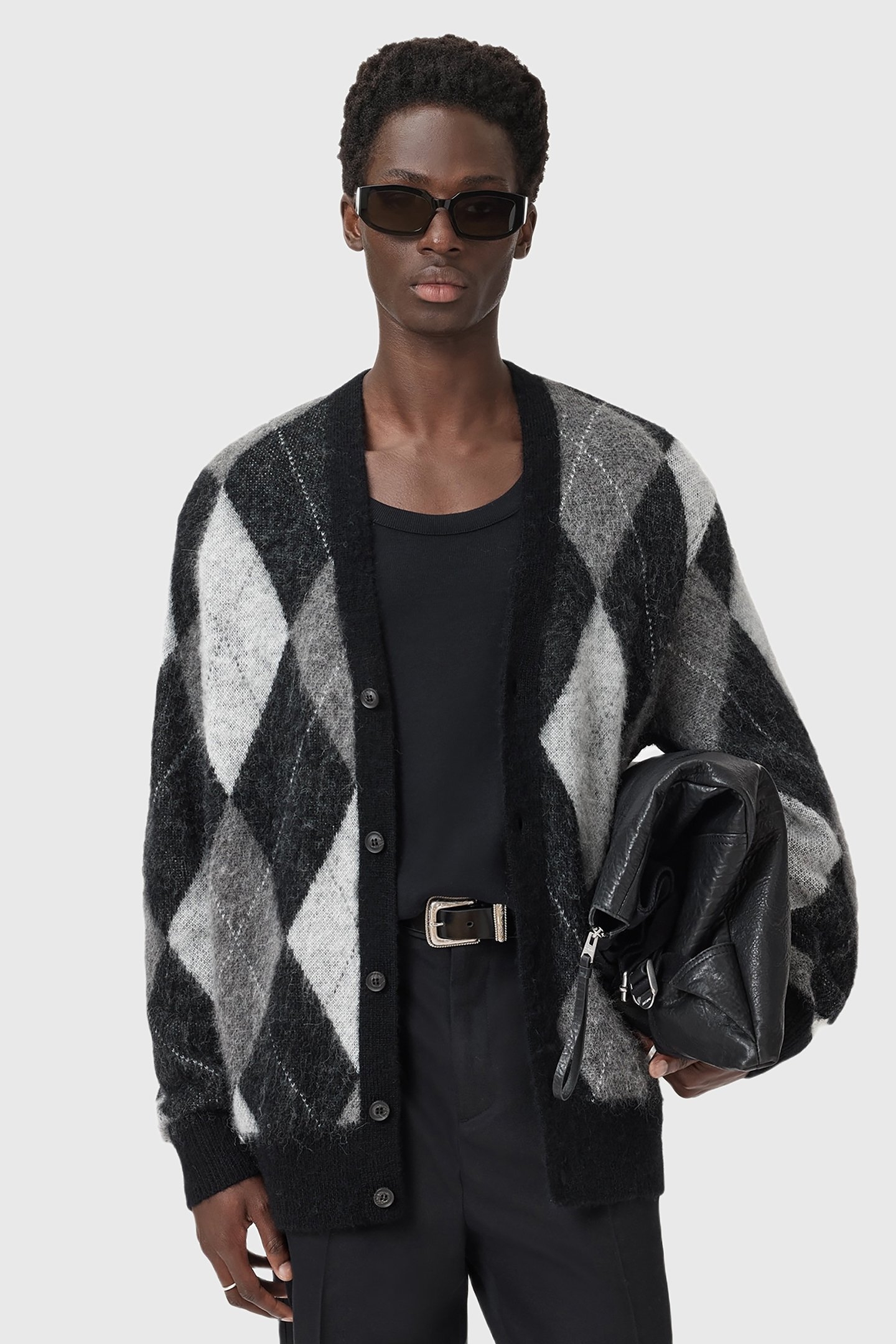 BOWER CARDIGAN BLACK/WHITE 6