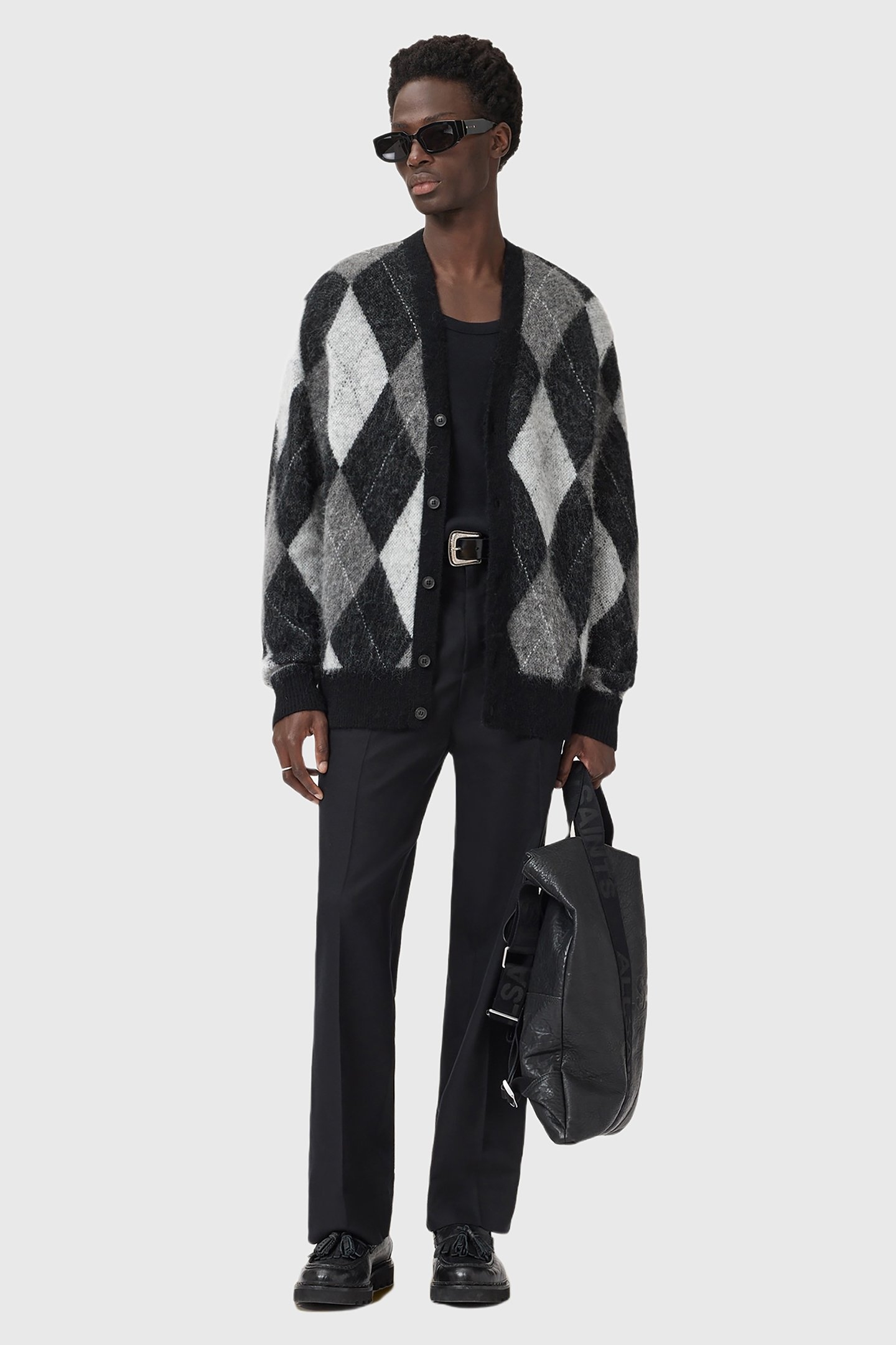 BOWER CARDIGAN BLACK/WHITE 5