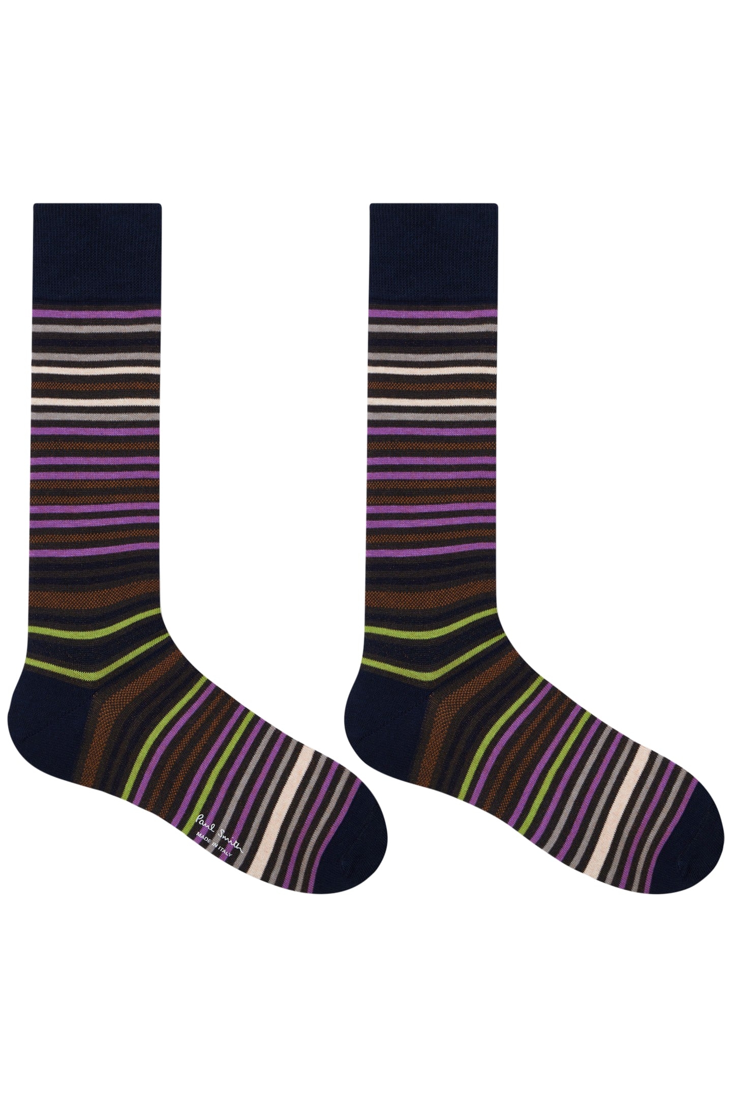 SOCK GAVIN STRIPE NAVY 1