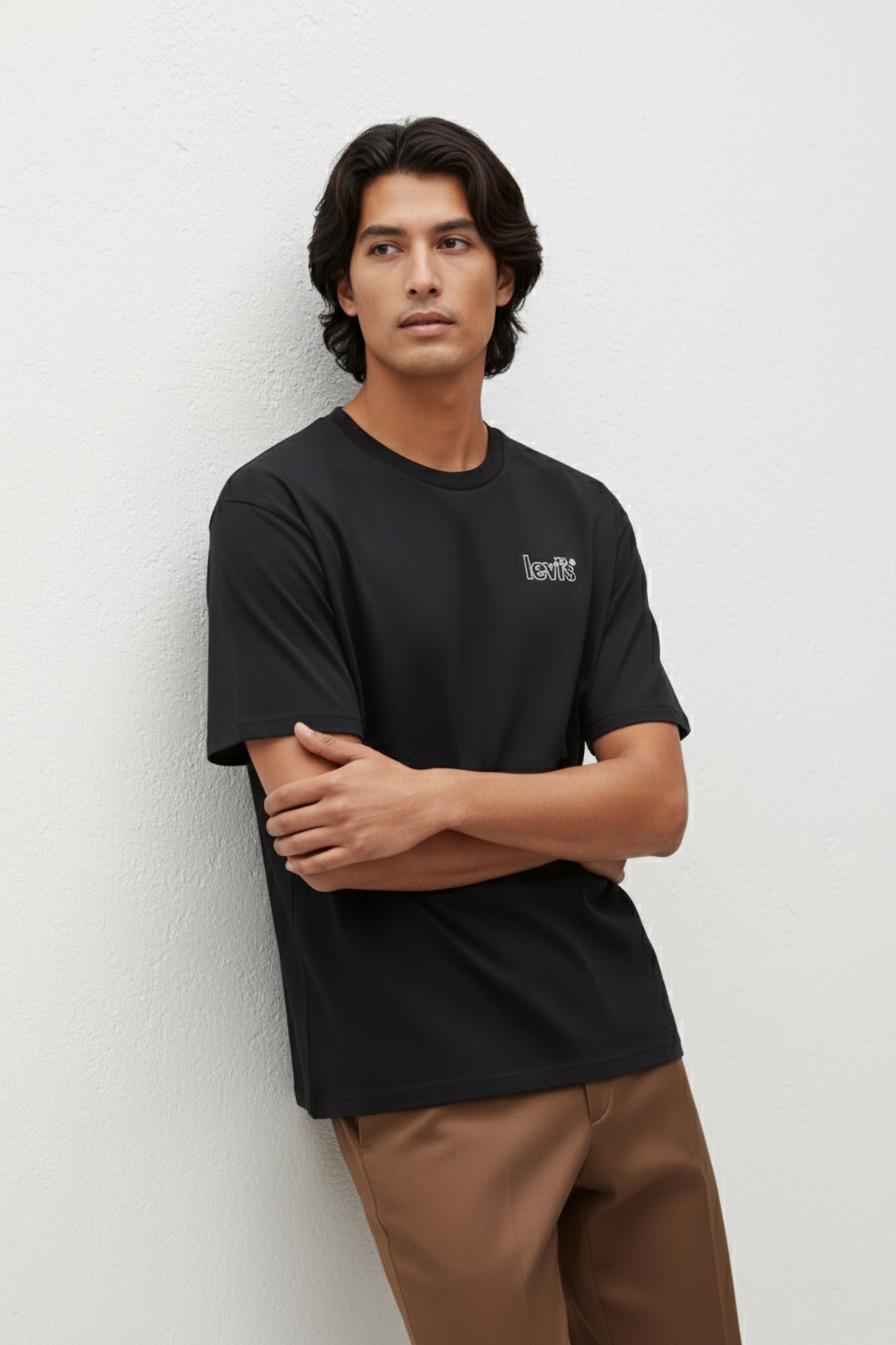 GRAPHIC CREWNECK TEE POSTER LOGO BLACK 3