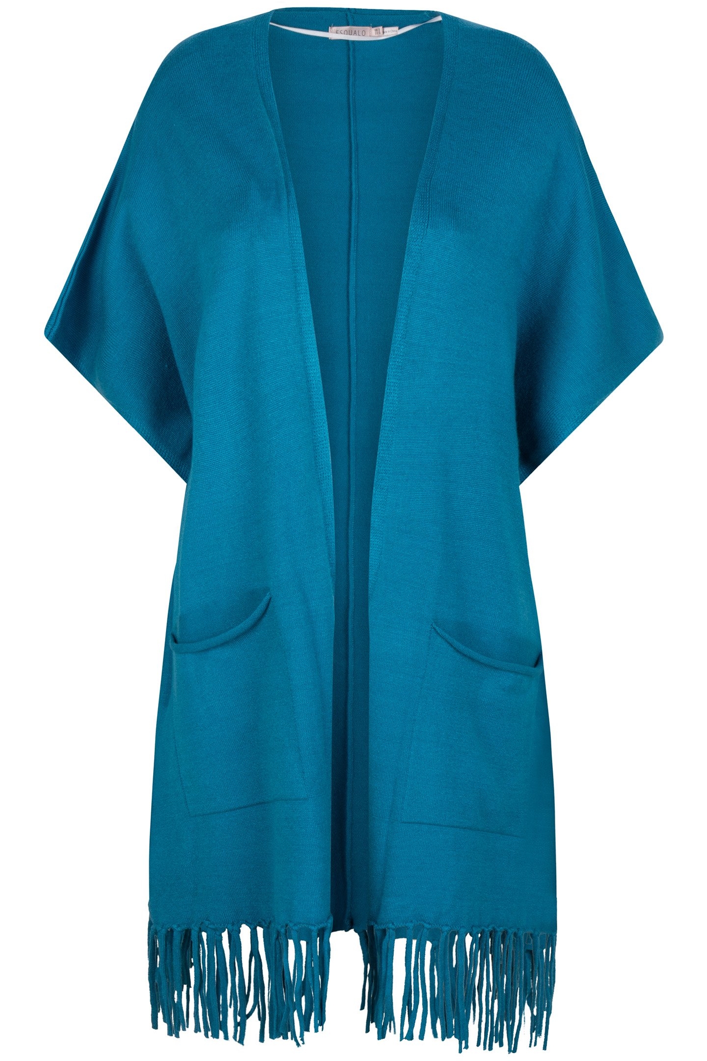 PONCHO FRINGES PETROL 7