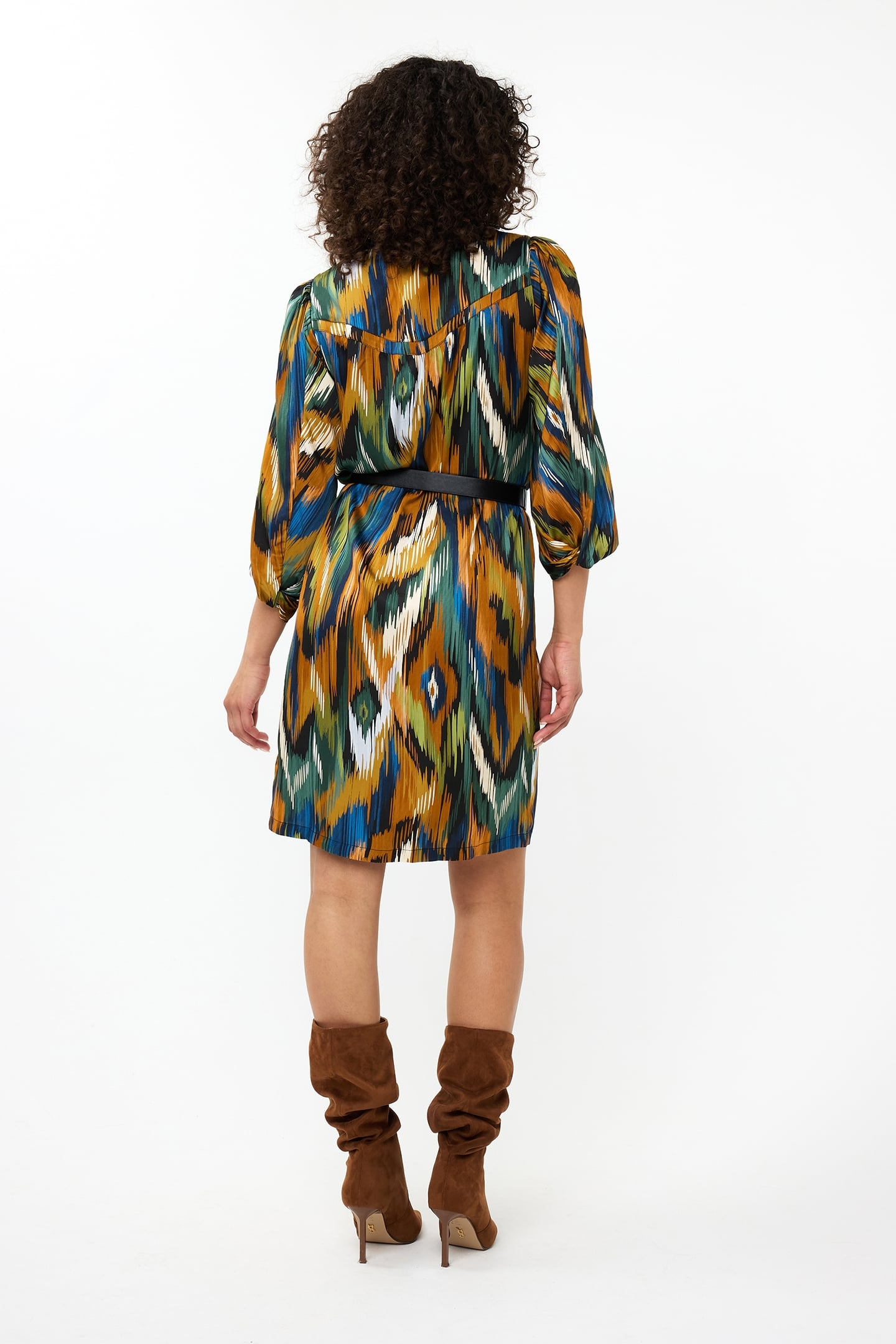 DRESS TWISTED SLVE UNIVERSE LIGHTNING PRINT 3