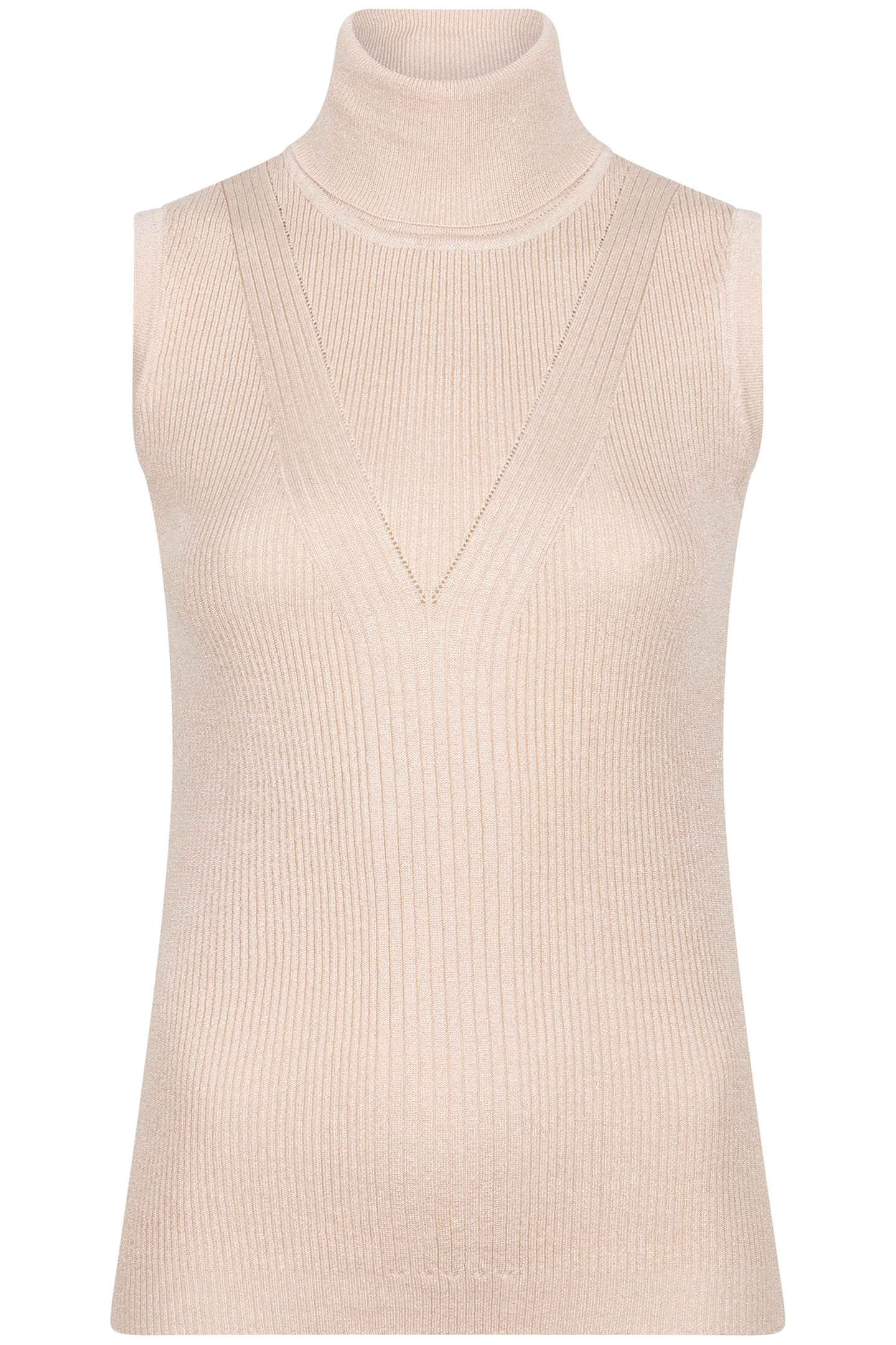 TOP SLV/LSS COL LUREX LIGHT SAND 4