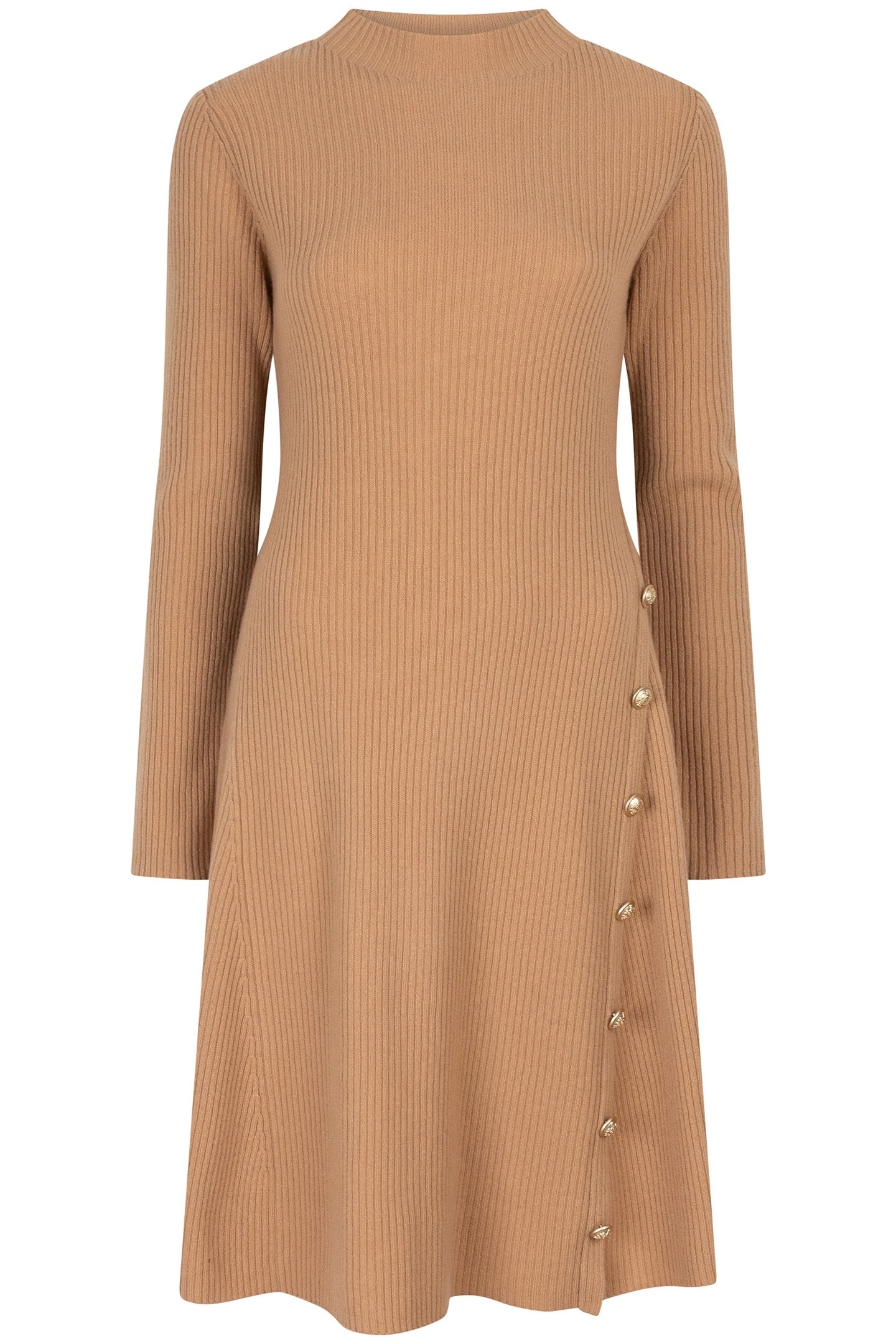 DRESS RIB BUTTONS BRANDY 4