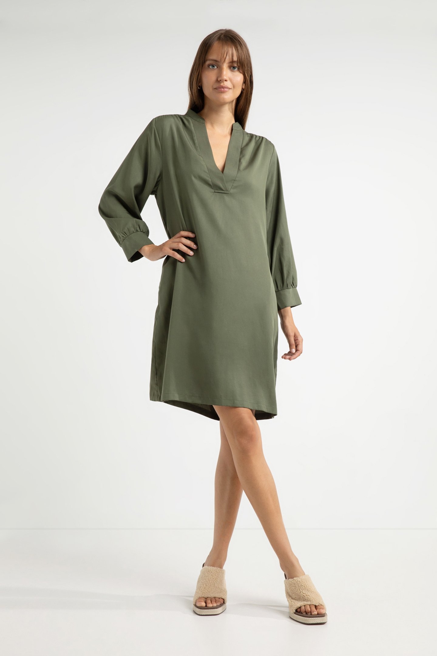 ANNABELLE DRESS PESTO 2