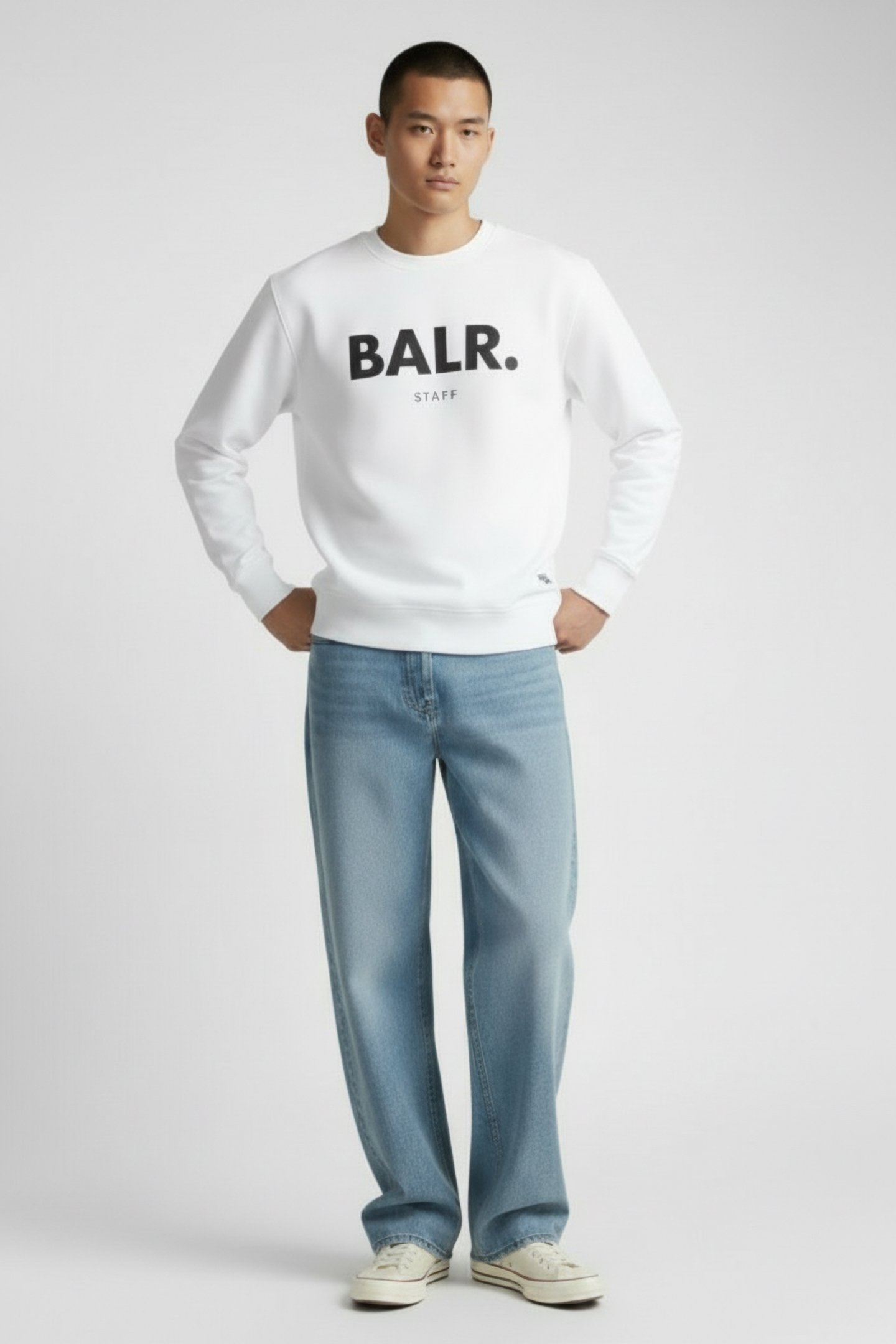 STAFF SWEATER MEN WHITE 1