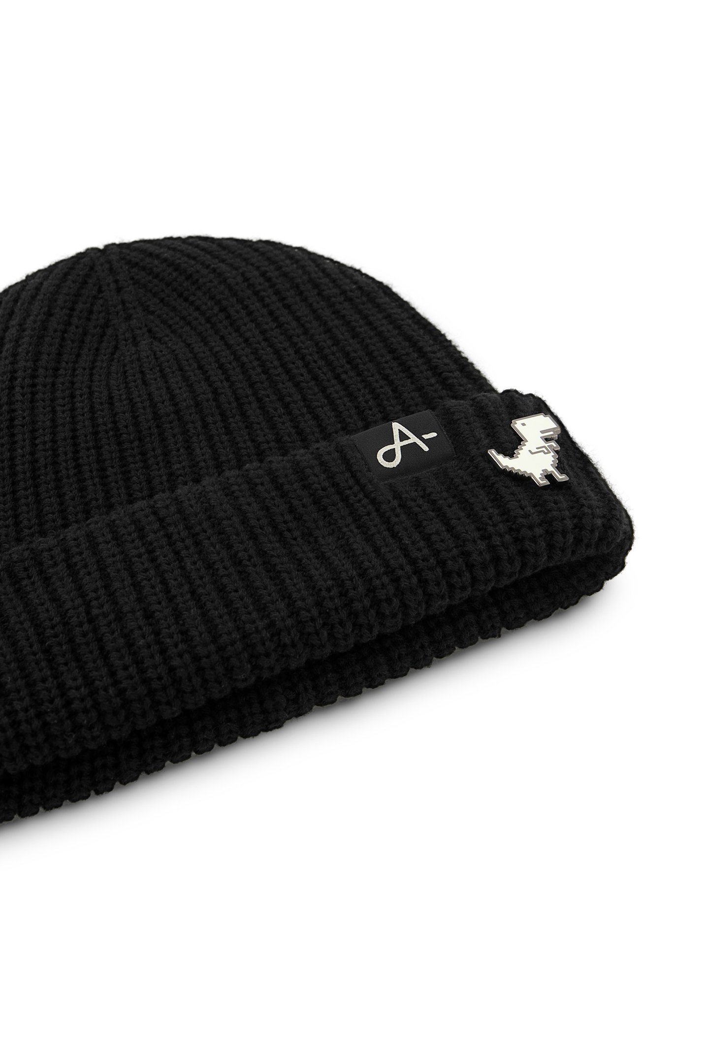 UNISEX BEANIE BLACK DINO A-DAM BLACK 3
