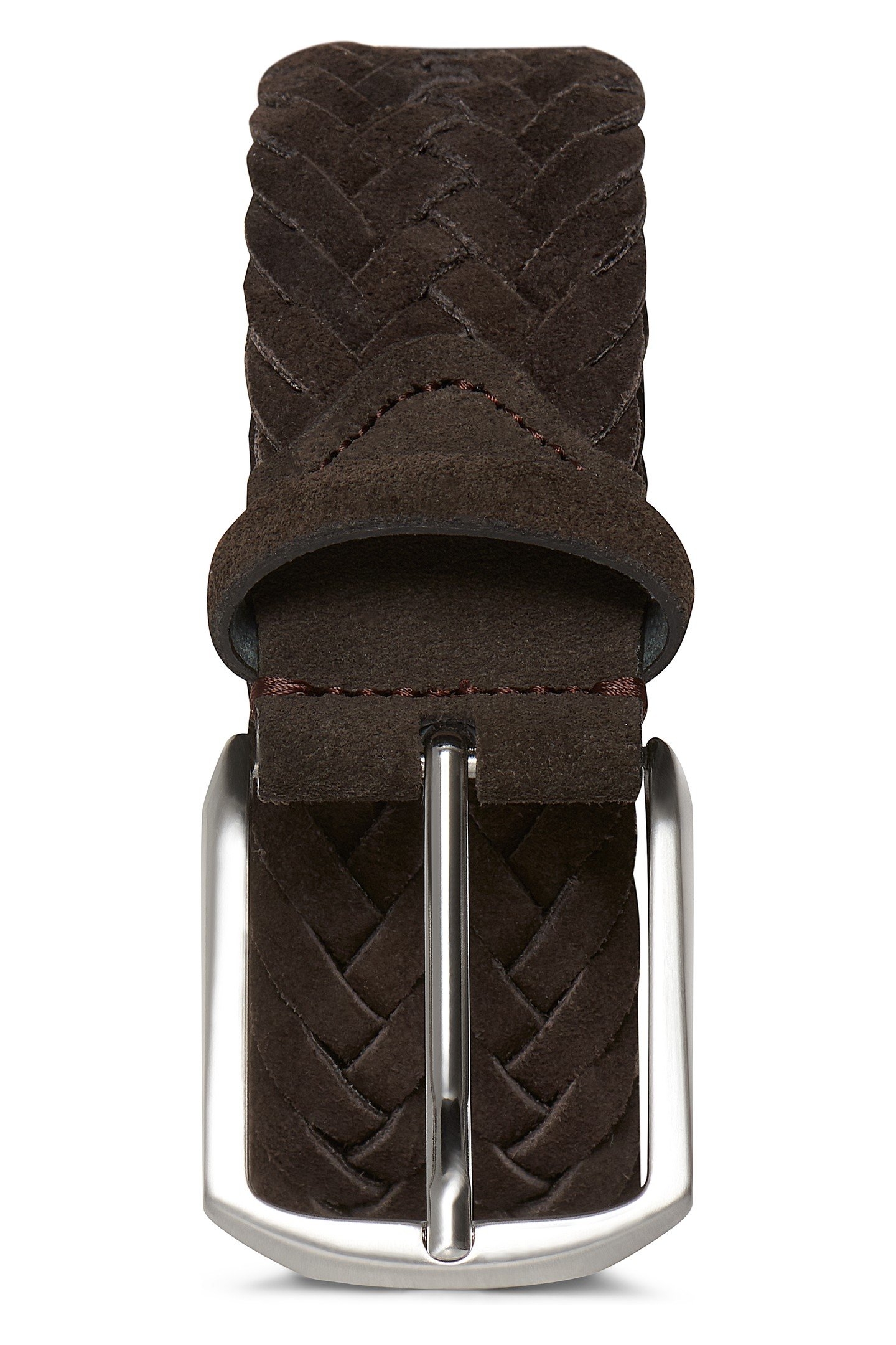 BELT-SUEDEBRAIDED-BROWN BROWN 3
