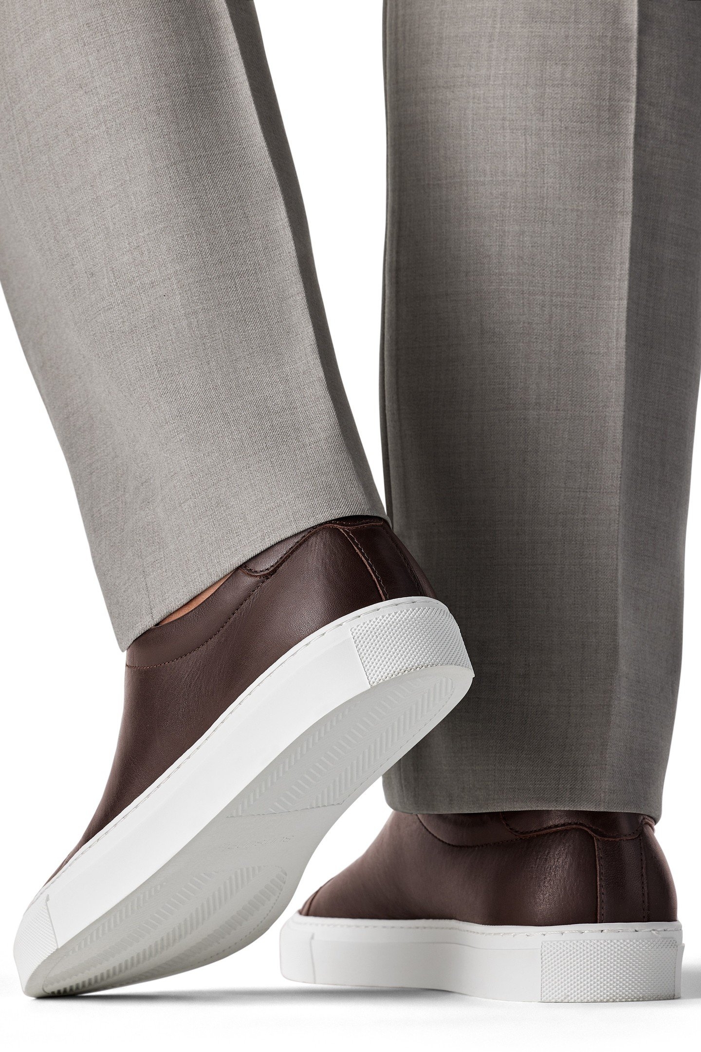 LEATHER-SNEAKER-D.BROWN DARK BROWN 5