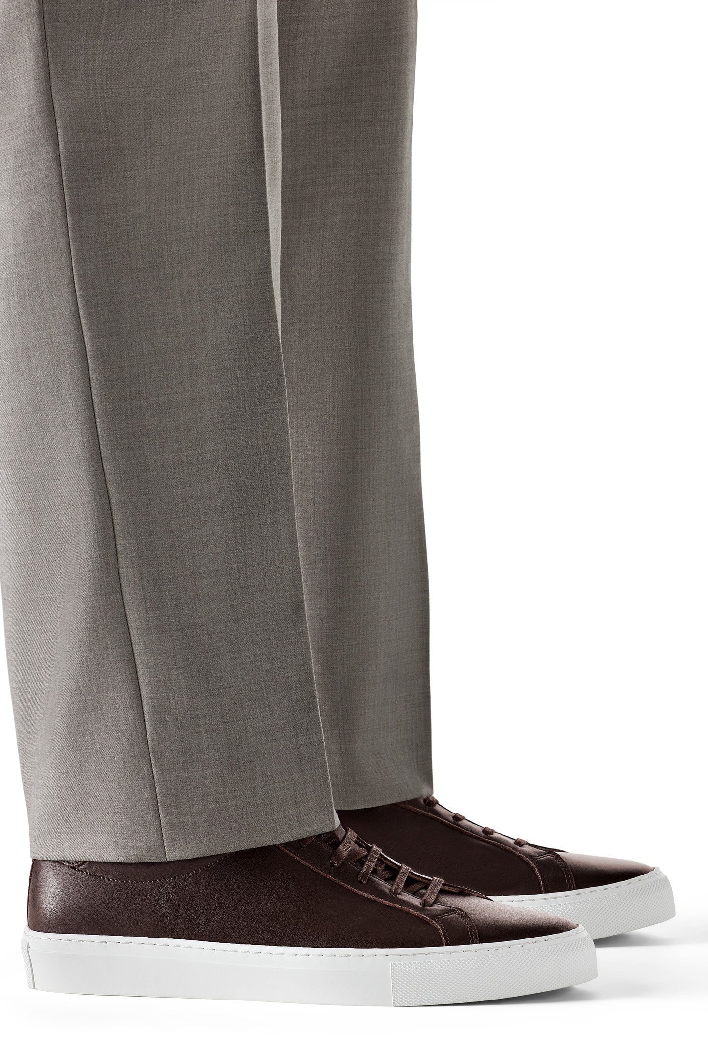 LEATHER-SNEAKER-D.BROWN DARK BROWN 7